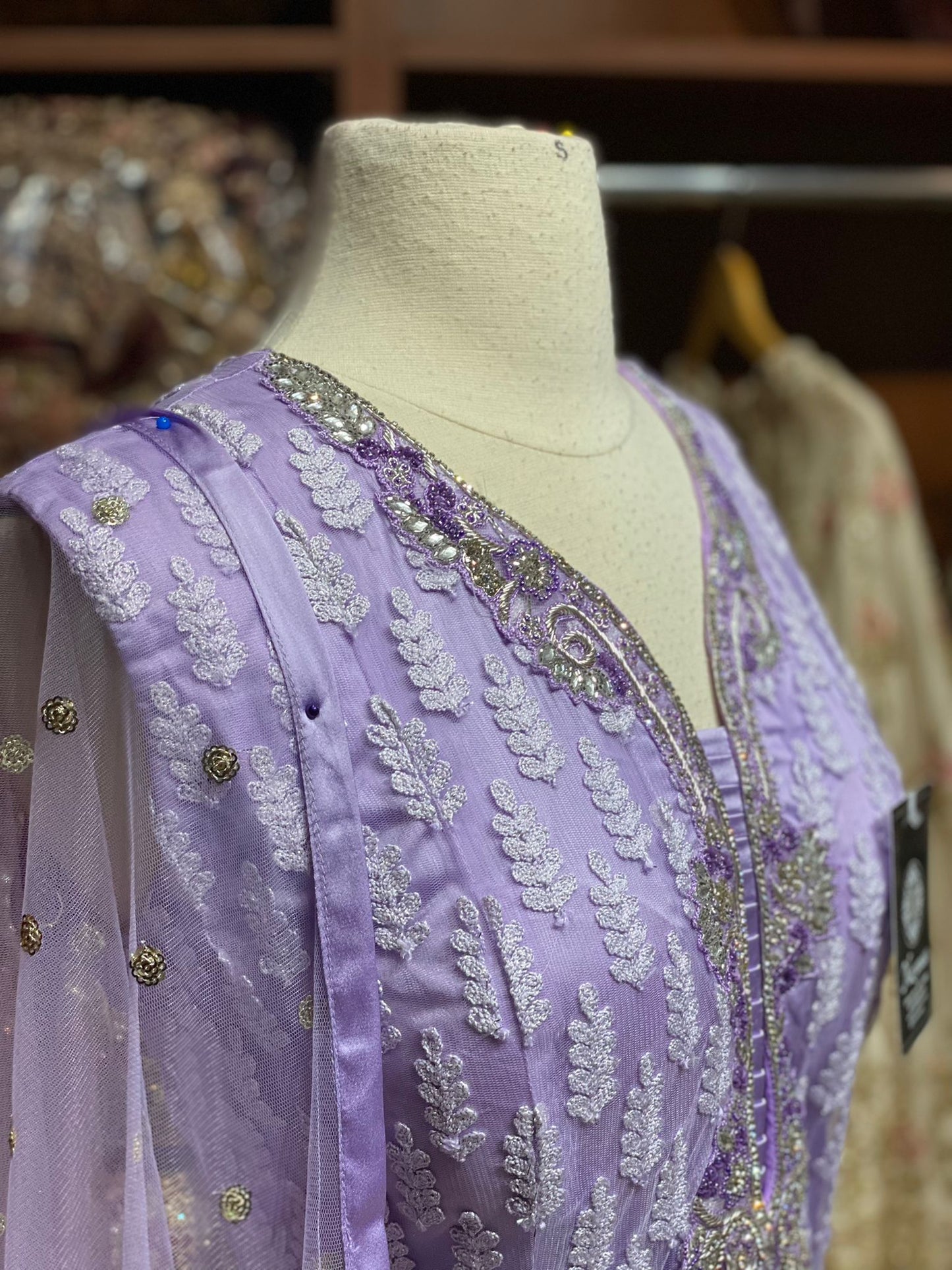 Pale Purple Anarkali PWA-095