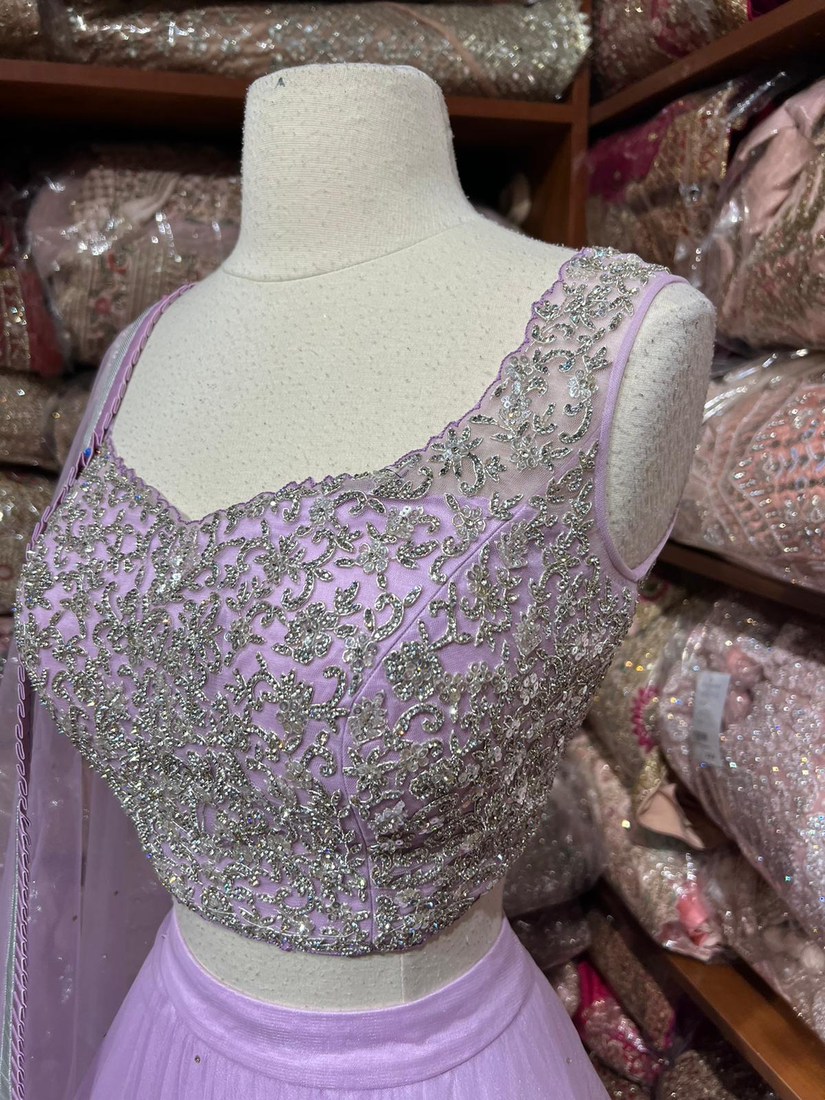 Lilac Purple Bridesmaids Lehenga BML-027