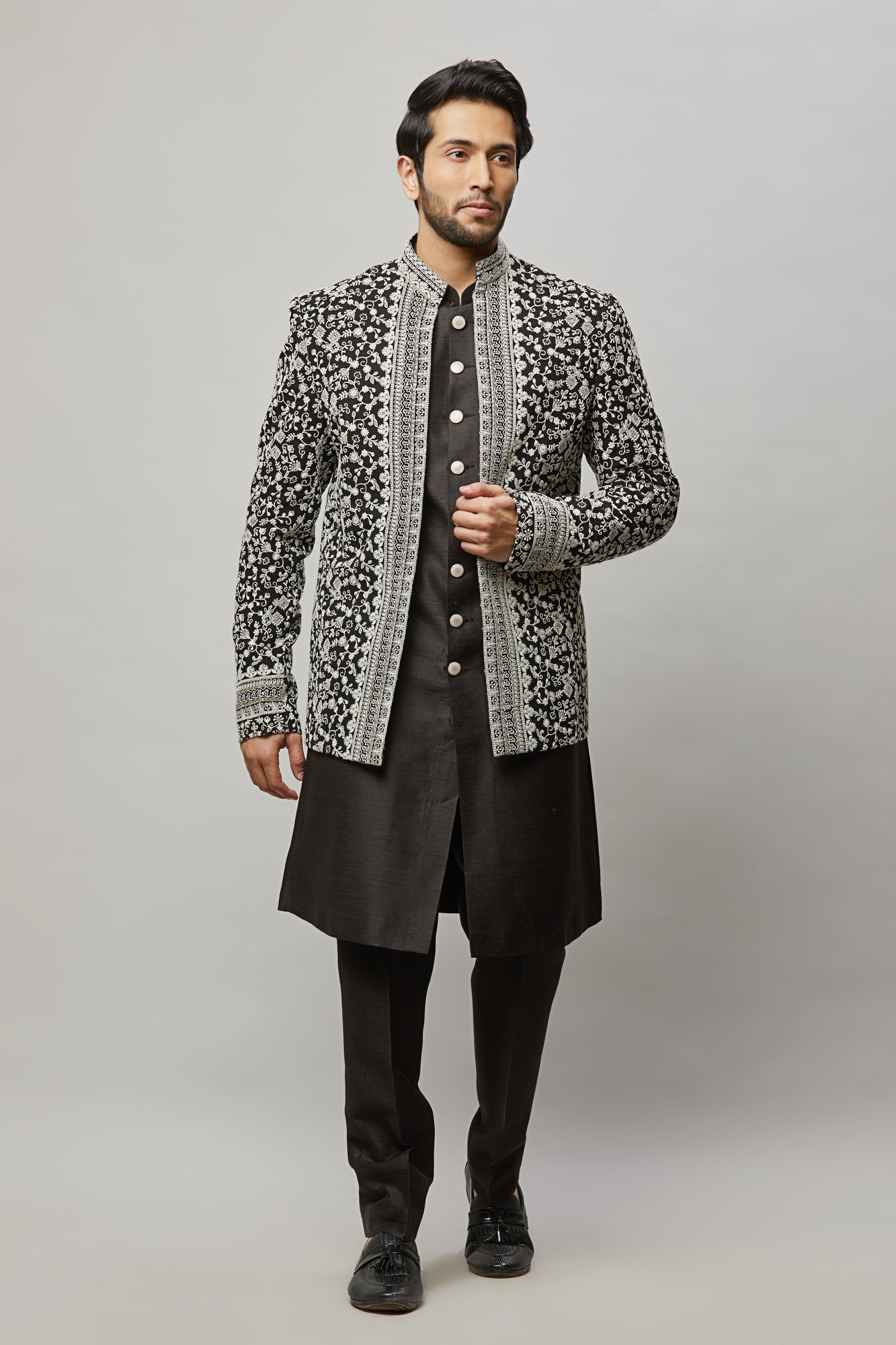 Mens Open Jacket Sherwani SWD8/9