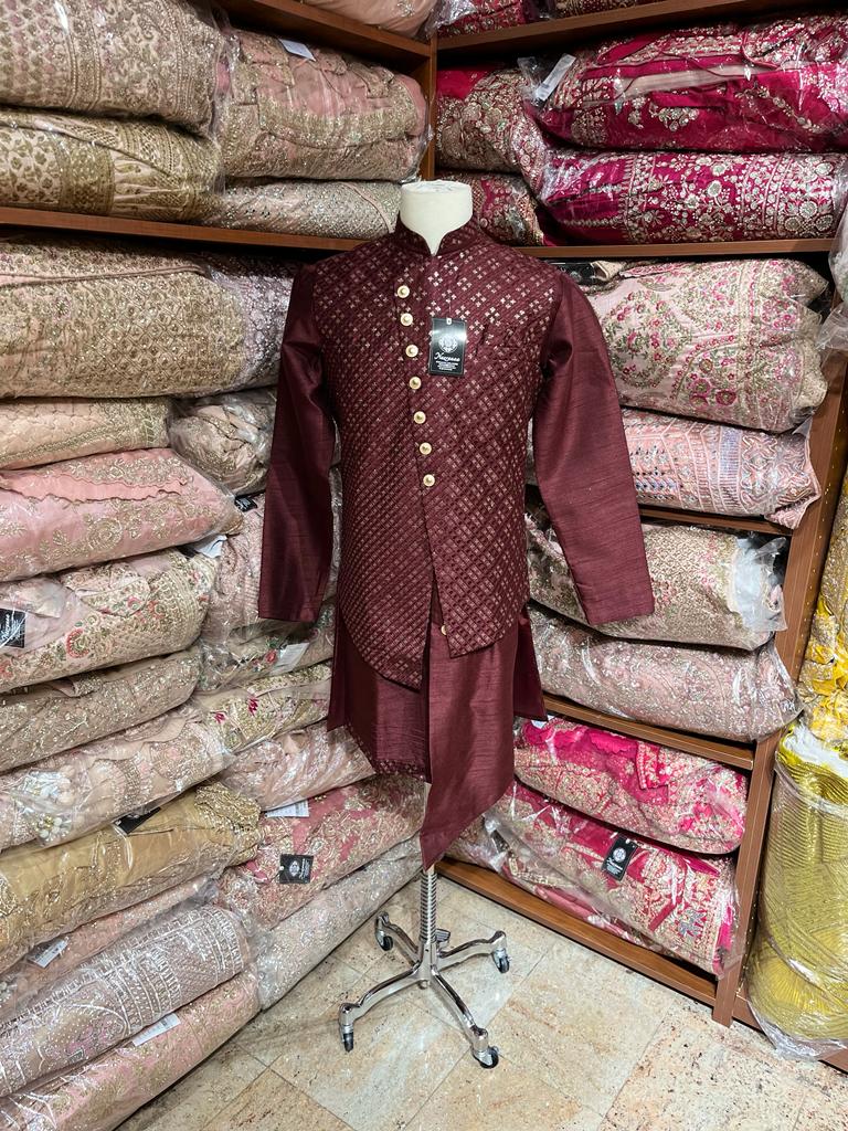 Mens Kurta Vest Set S2-S60