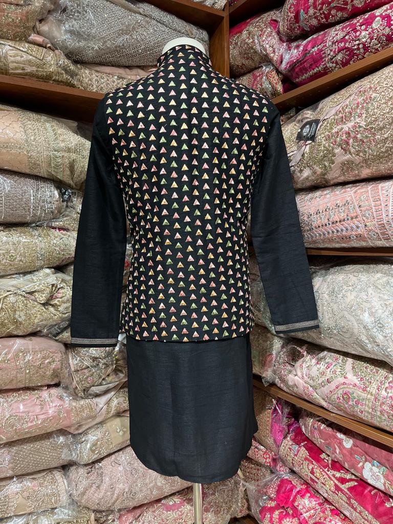 Mens Kurta Vest Set A32-S4