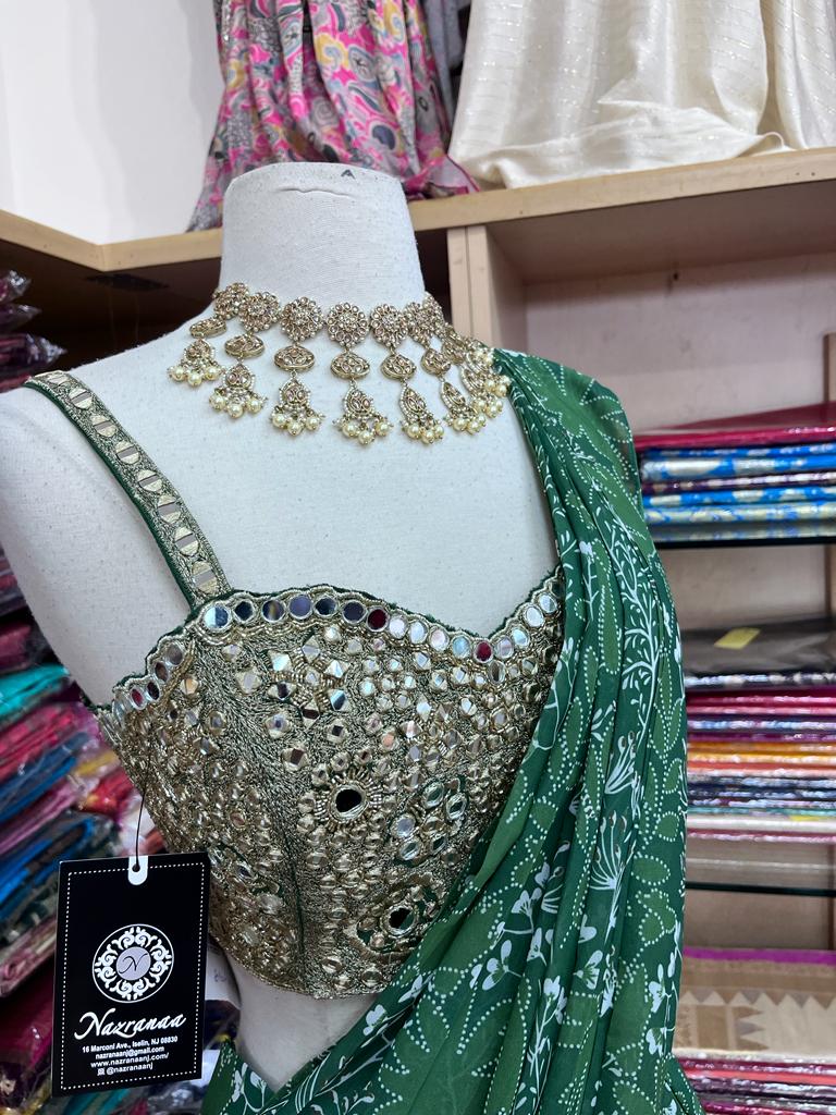 Pre-Stitched Saree W/ Readymade Blouse - D004