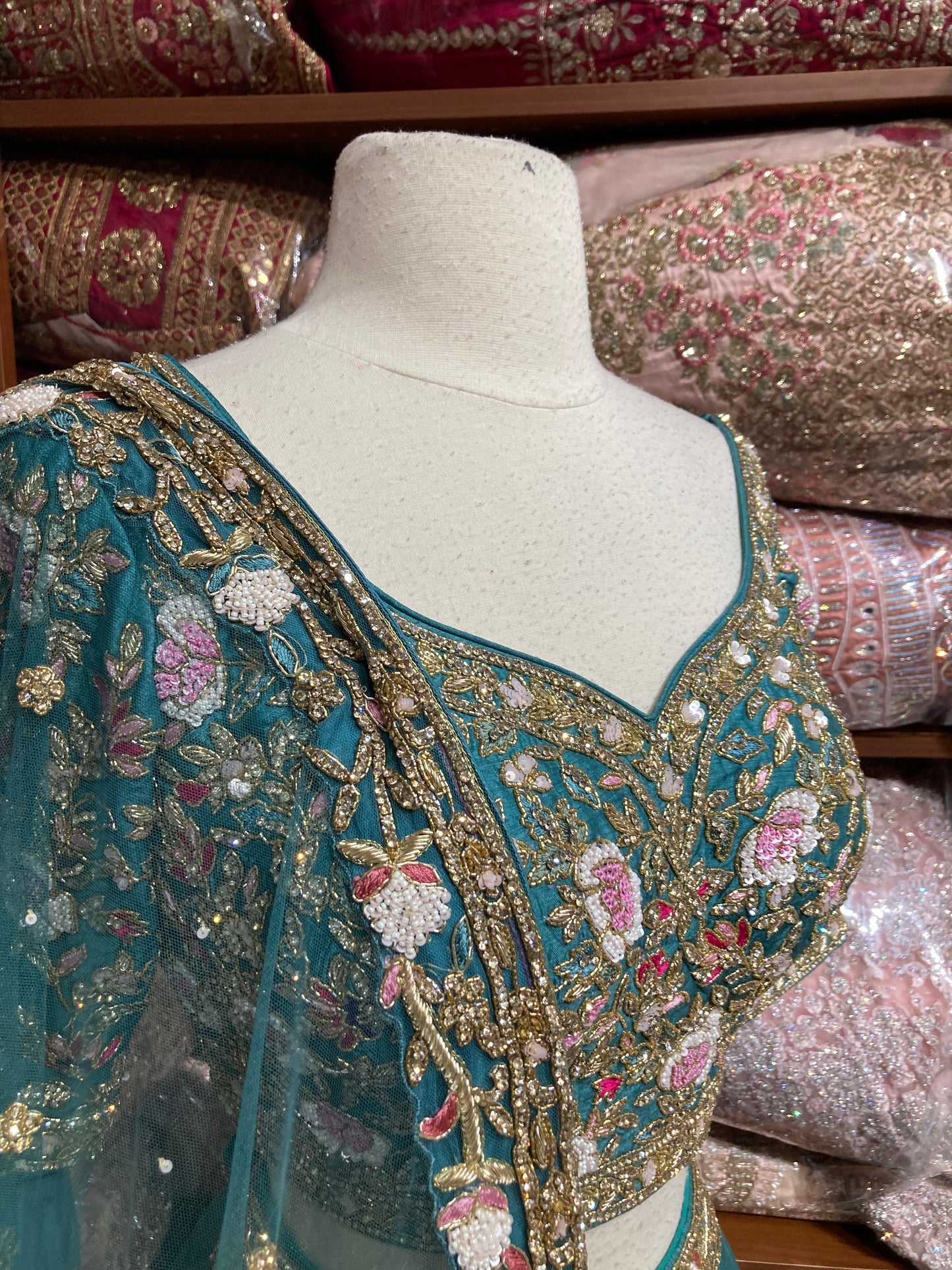 Teal New Era Party Wear Collection PWL-676