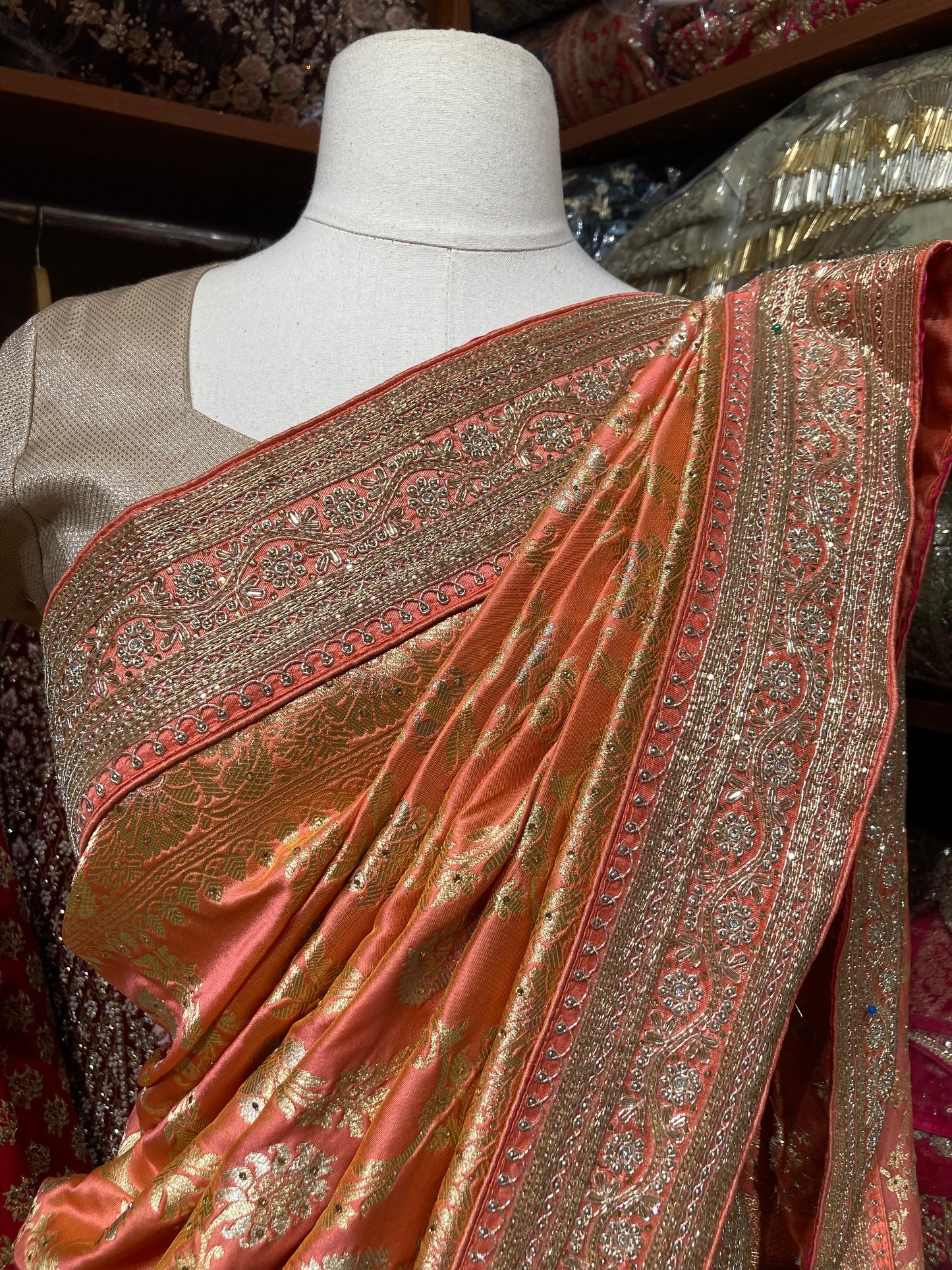 Salmon Kanjeevaram Saree PSK-101