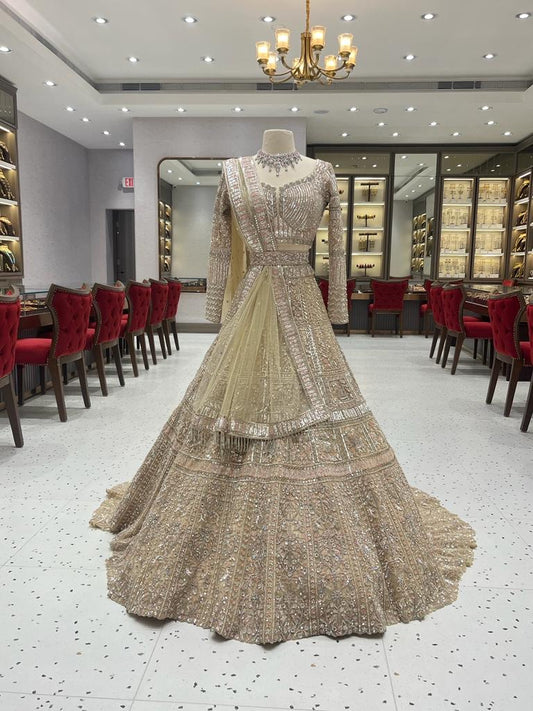 Champagne Bridal Lehenga BL-158