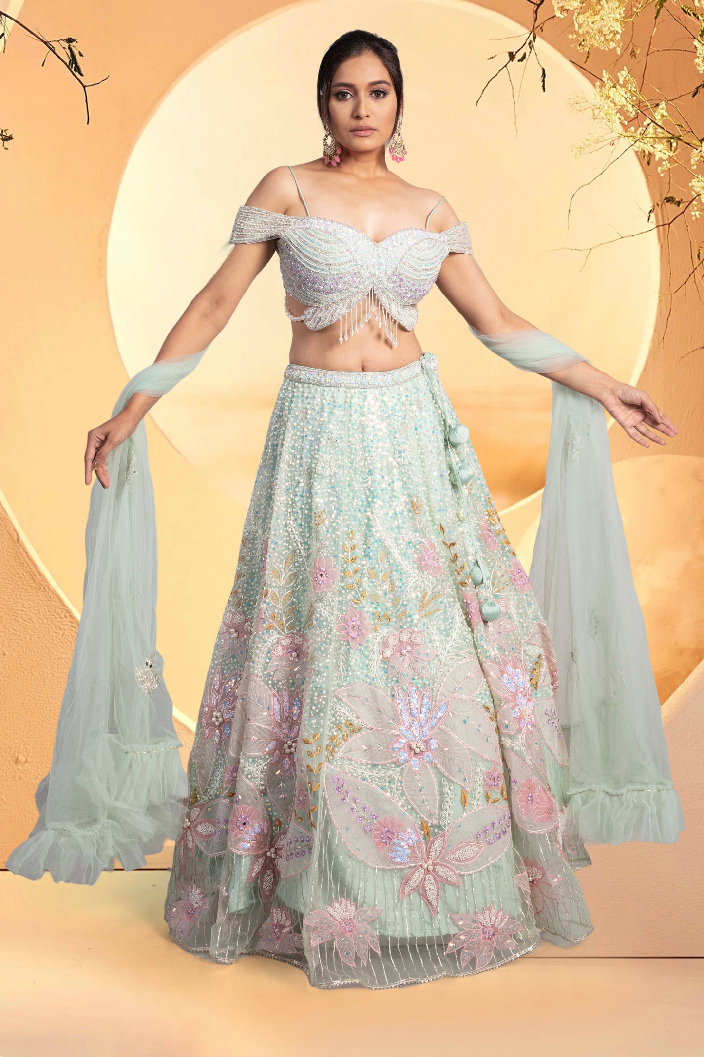 Party Wear Lehenga D-284