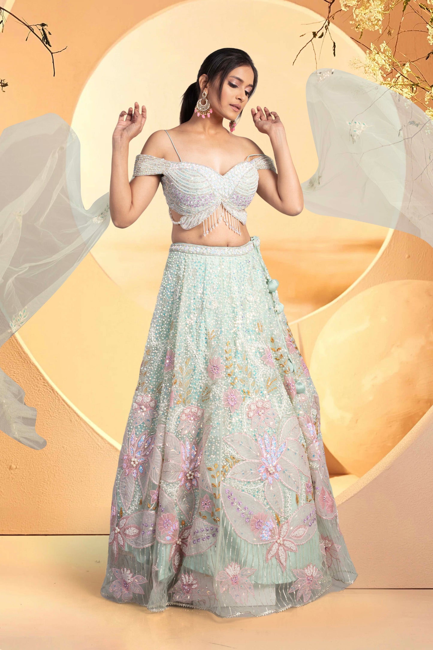 Party Wear Lehenga D-284