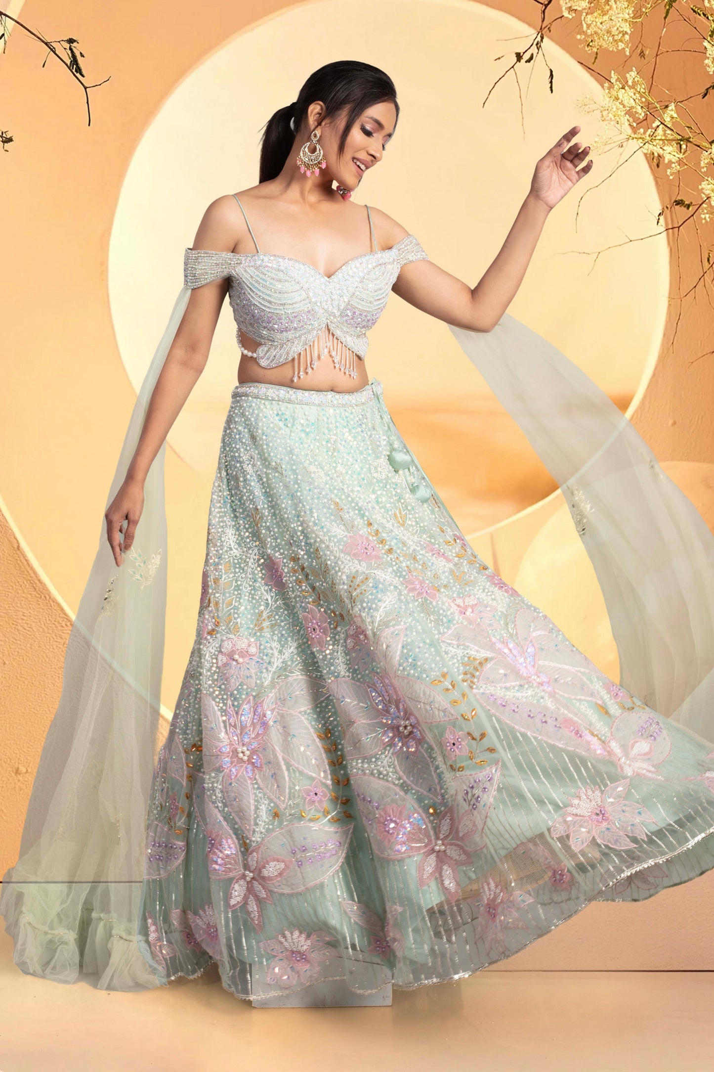 Party Wear Lehenga D-284