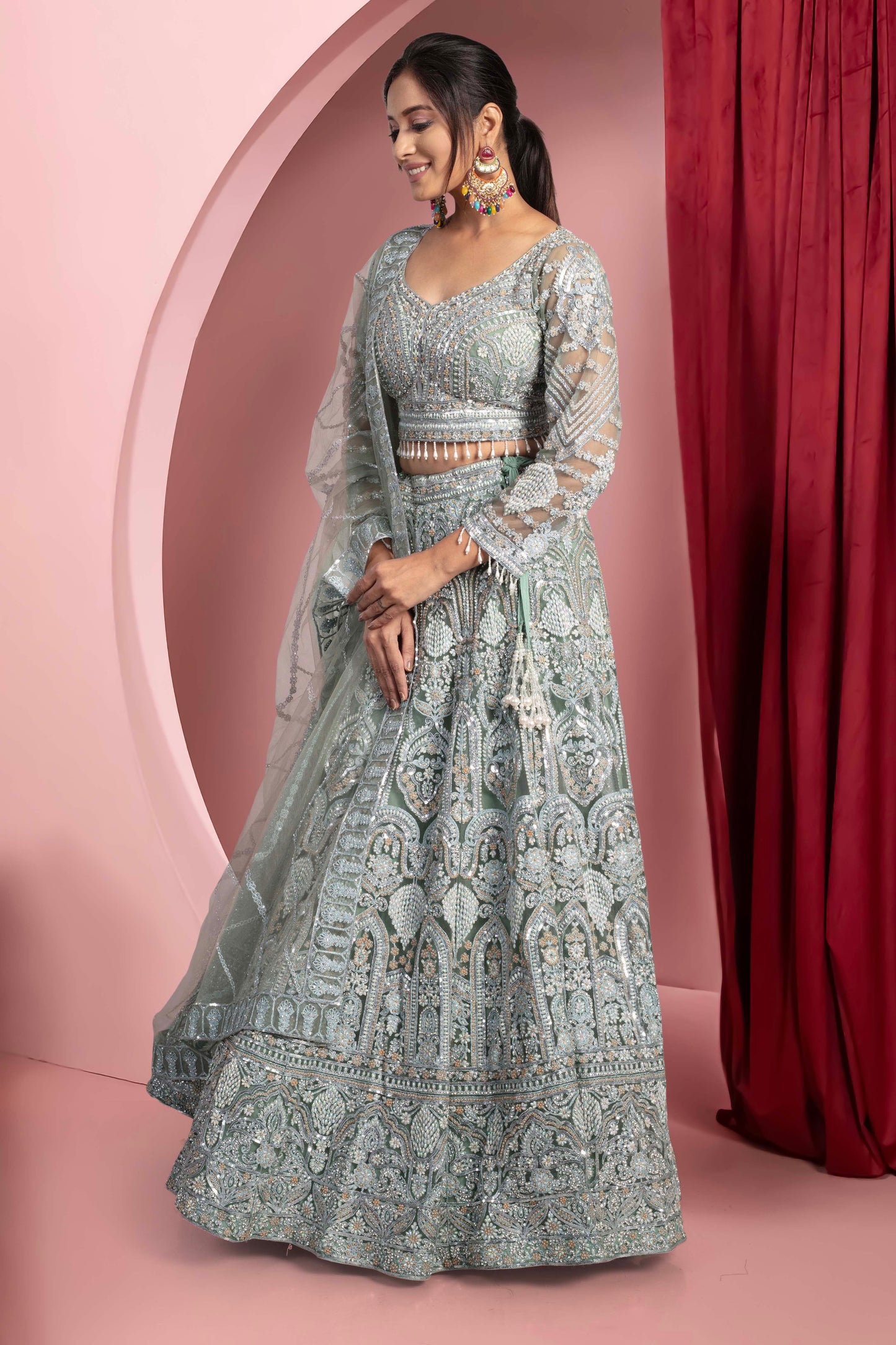 Party Wear Lehenga D-287