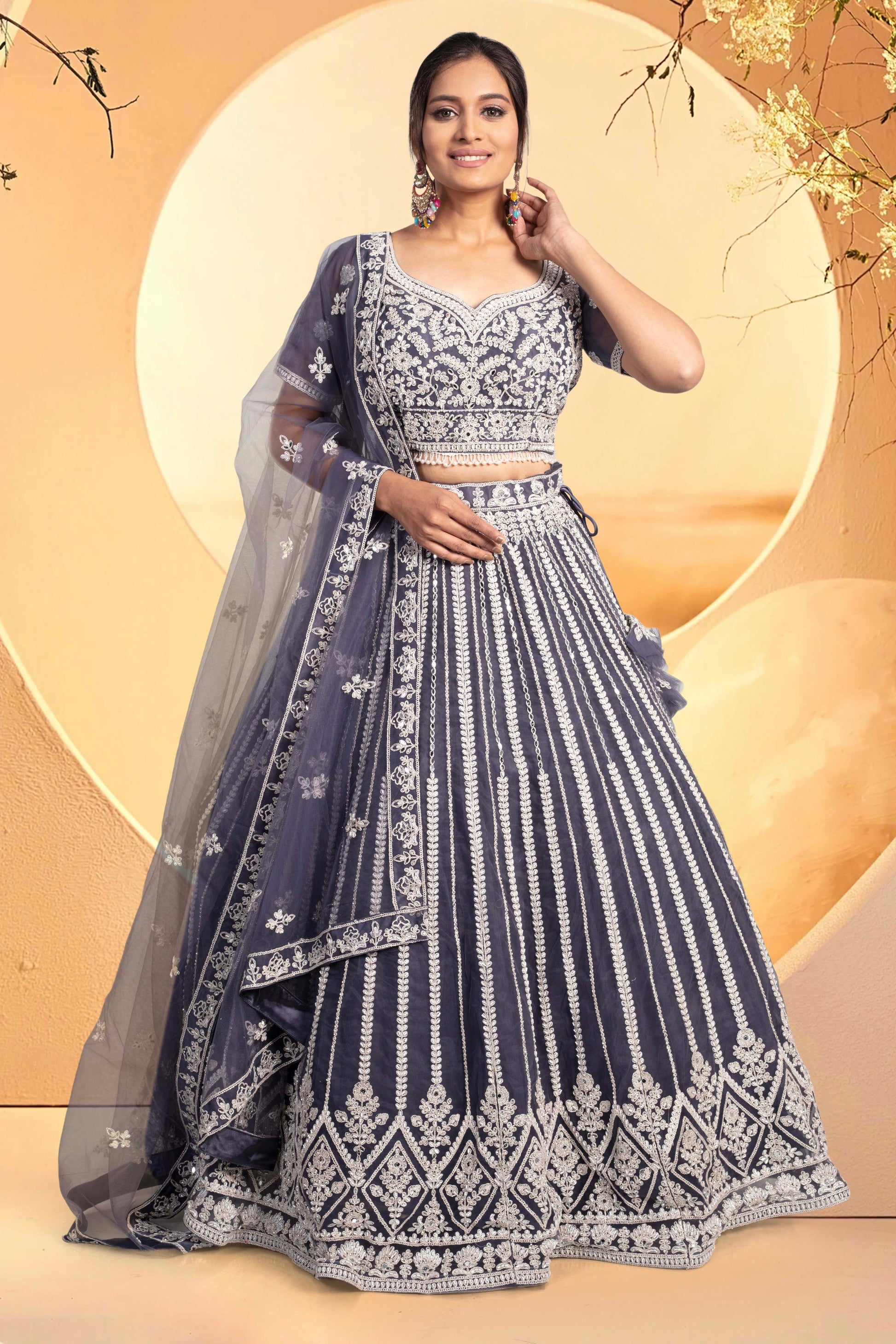 Party Wear Lehenga D-289 Nazranaa Party Wear Lehenga D-289 Nazranaa