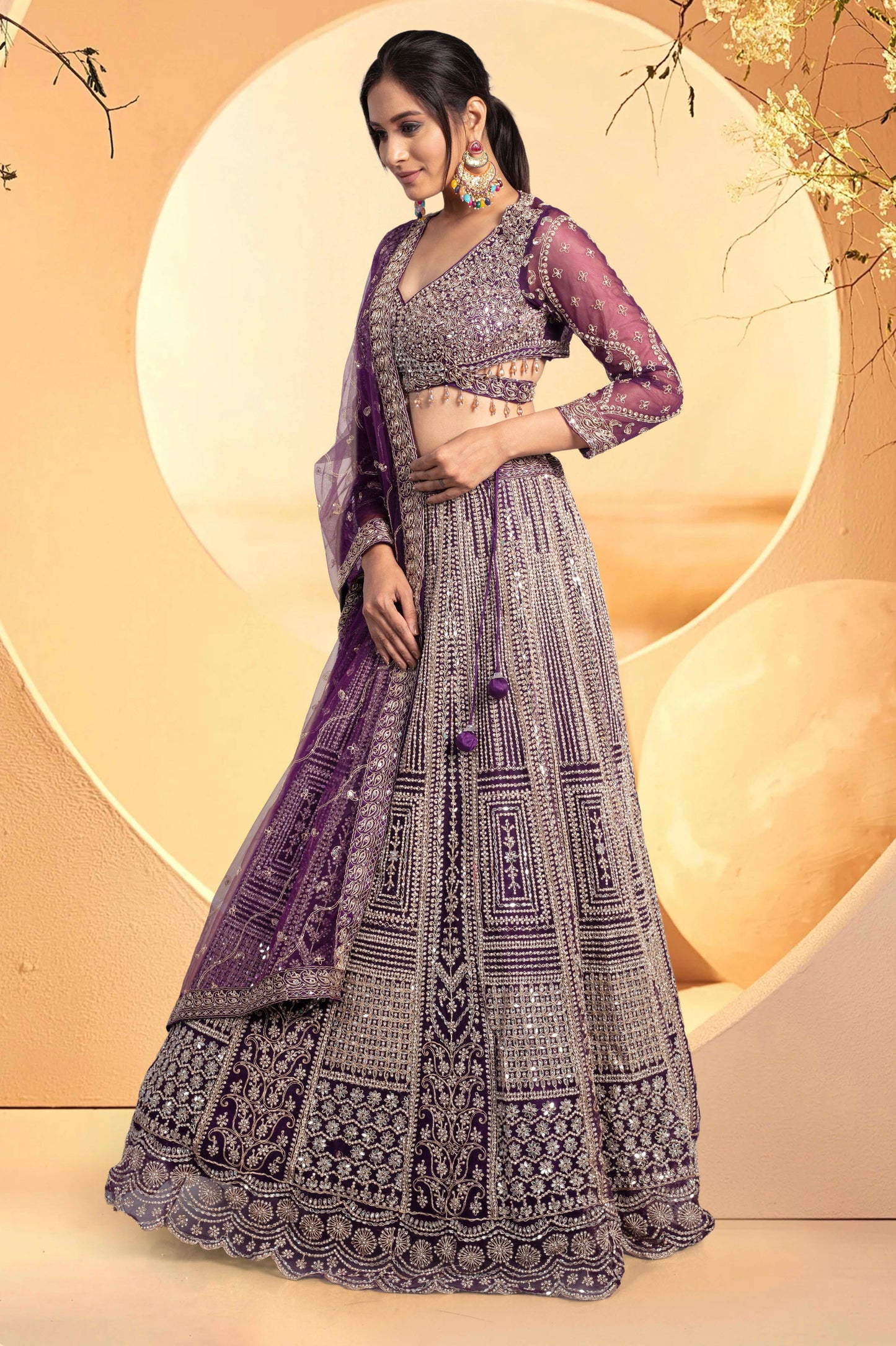 Party Wear Lehenga D-296