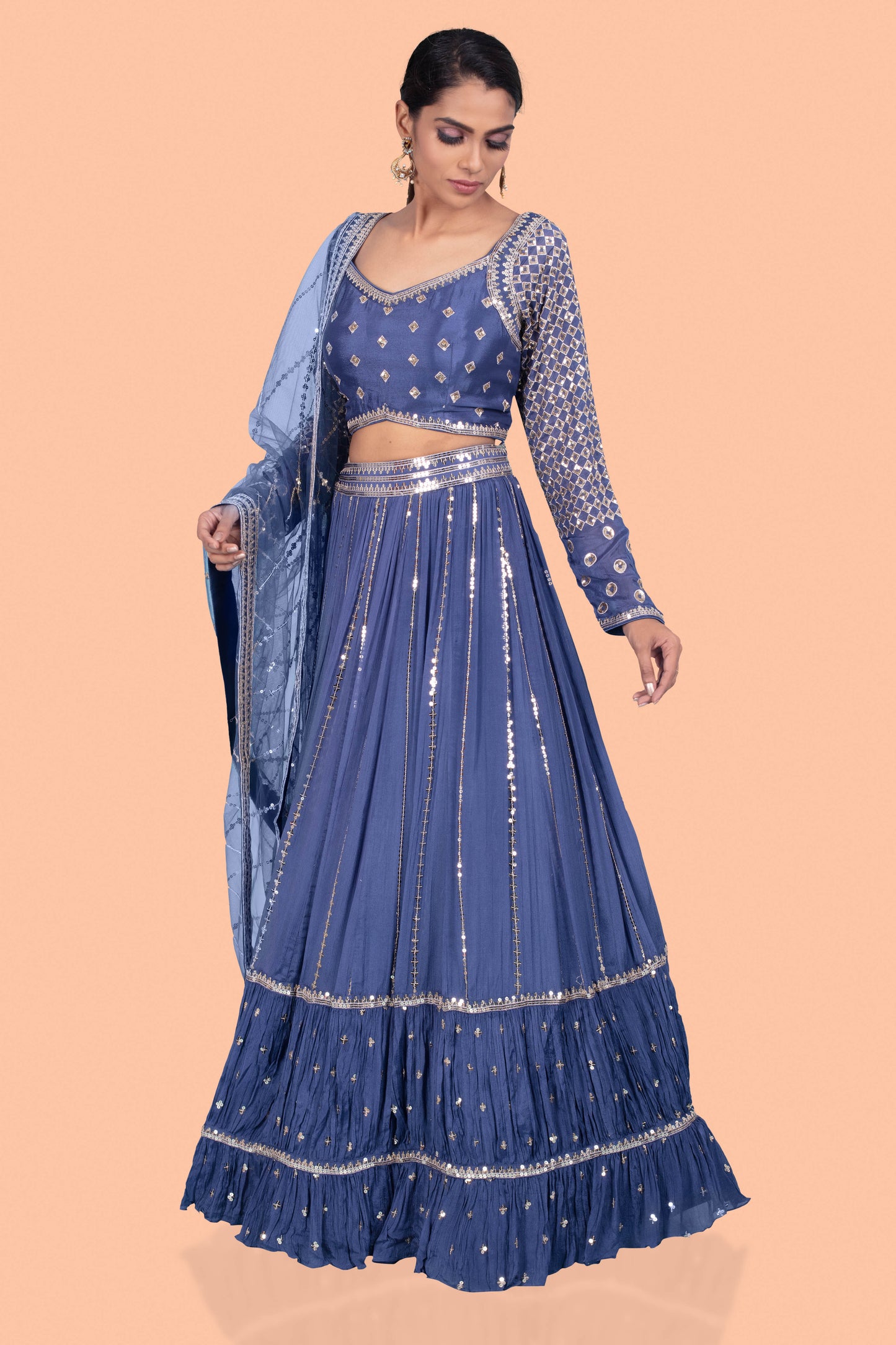 Party Wear Lehenga D-273