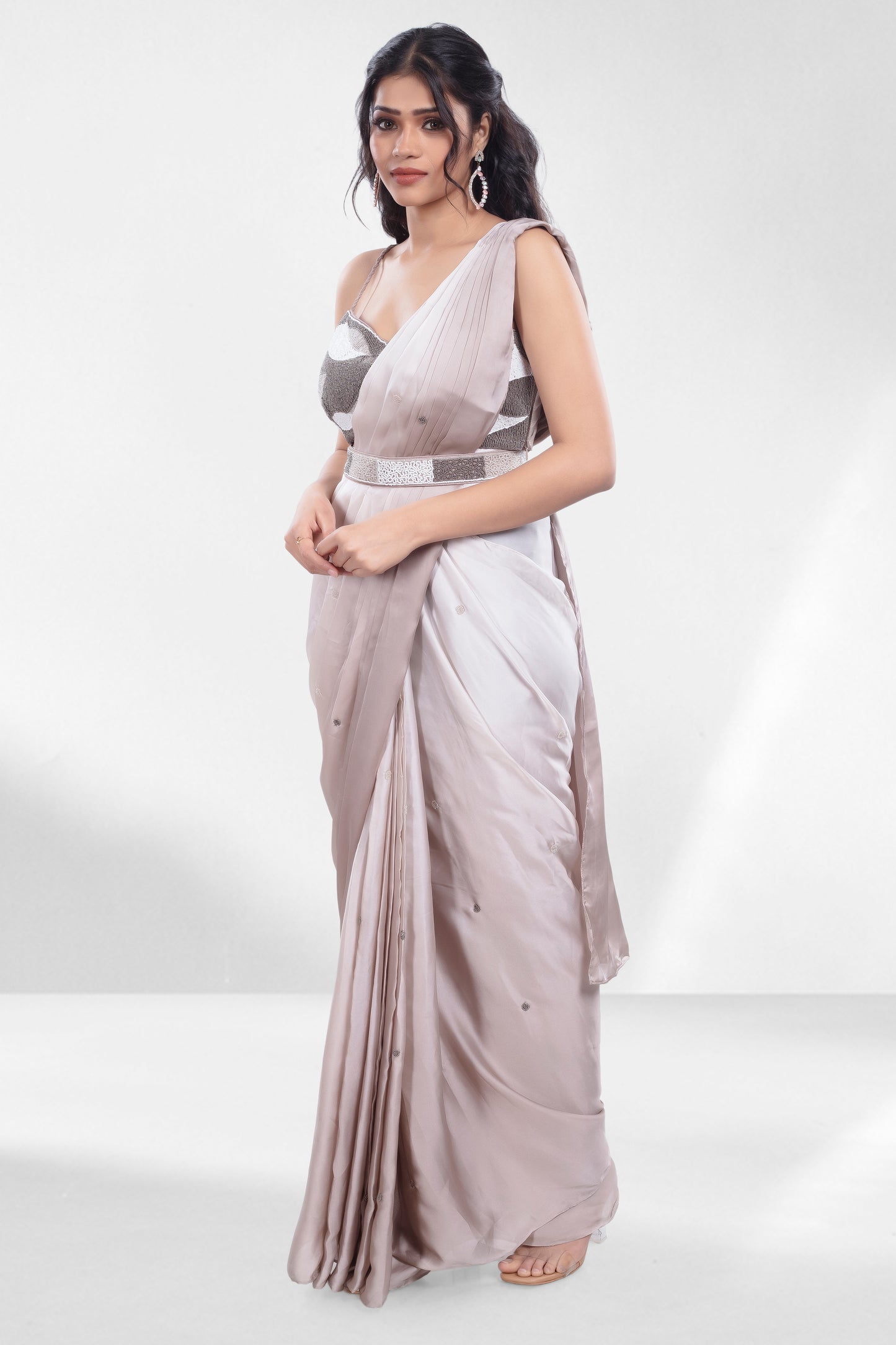 Pre-Stitched Saree W/ Readymade Blouse - D092