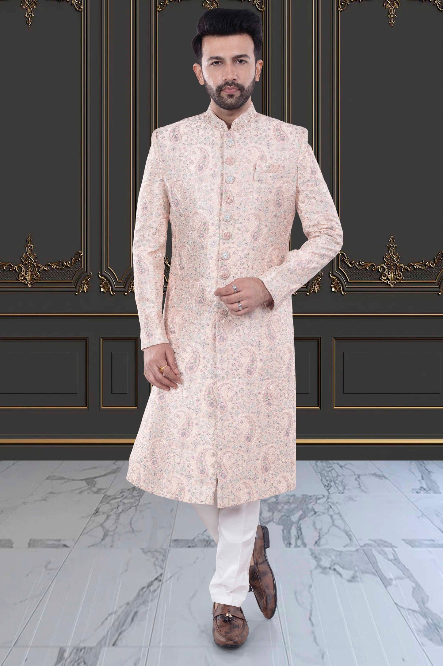 Mens Sherwani- M42-S124