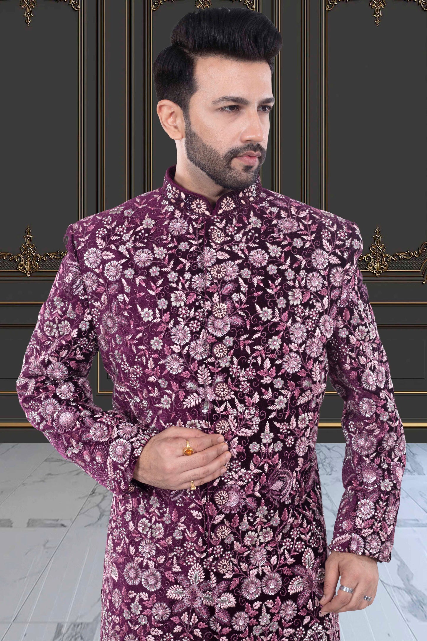 Mens Sherwani- M42-S126