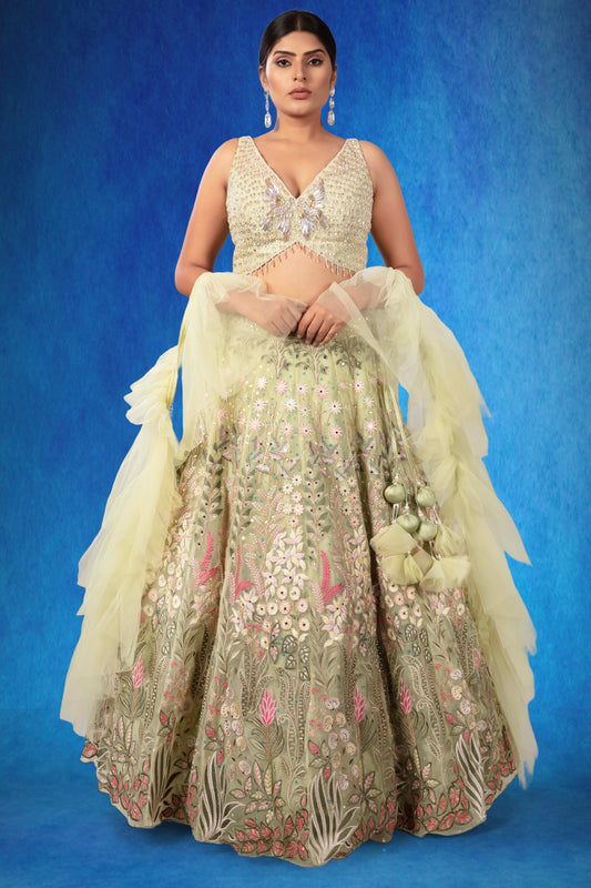 Party Wear Lehenga D-305