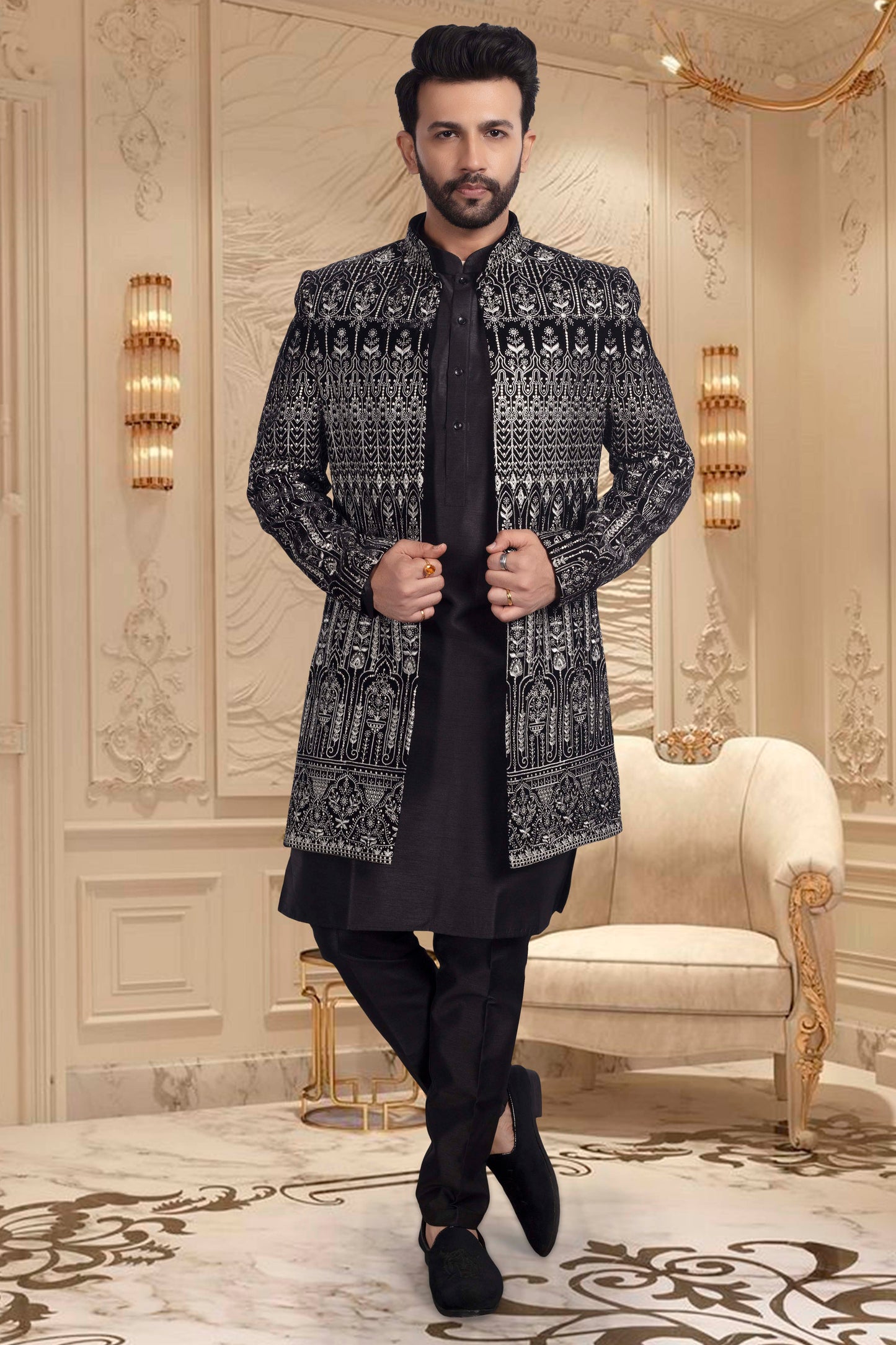 Mens Sherwani-  U2-S340