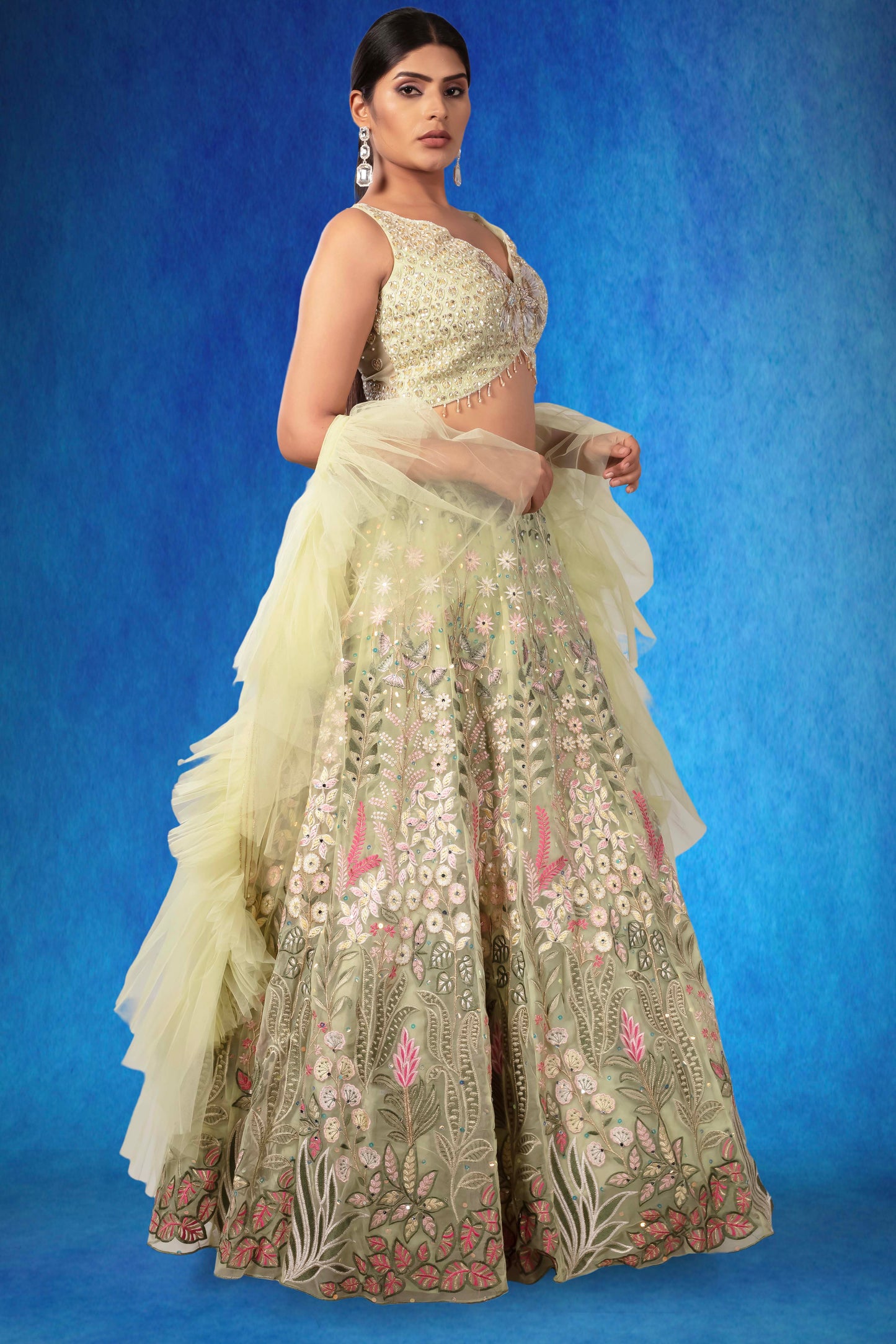 Party Wear Lehenga D-305