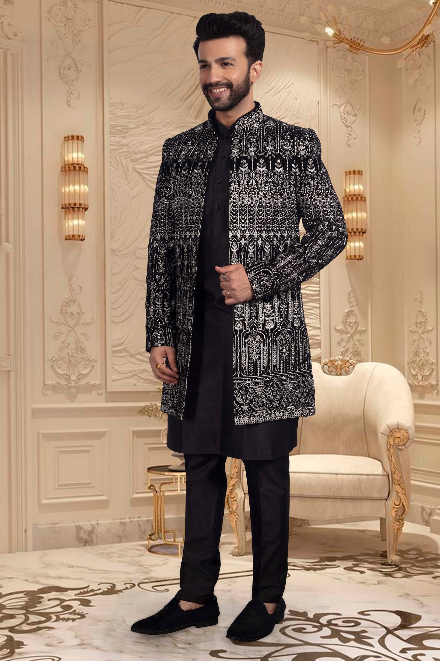 Mens Sherwani-  U2-S340