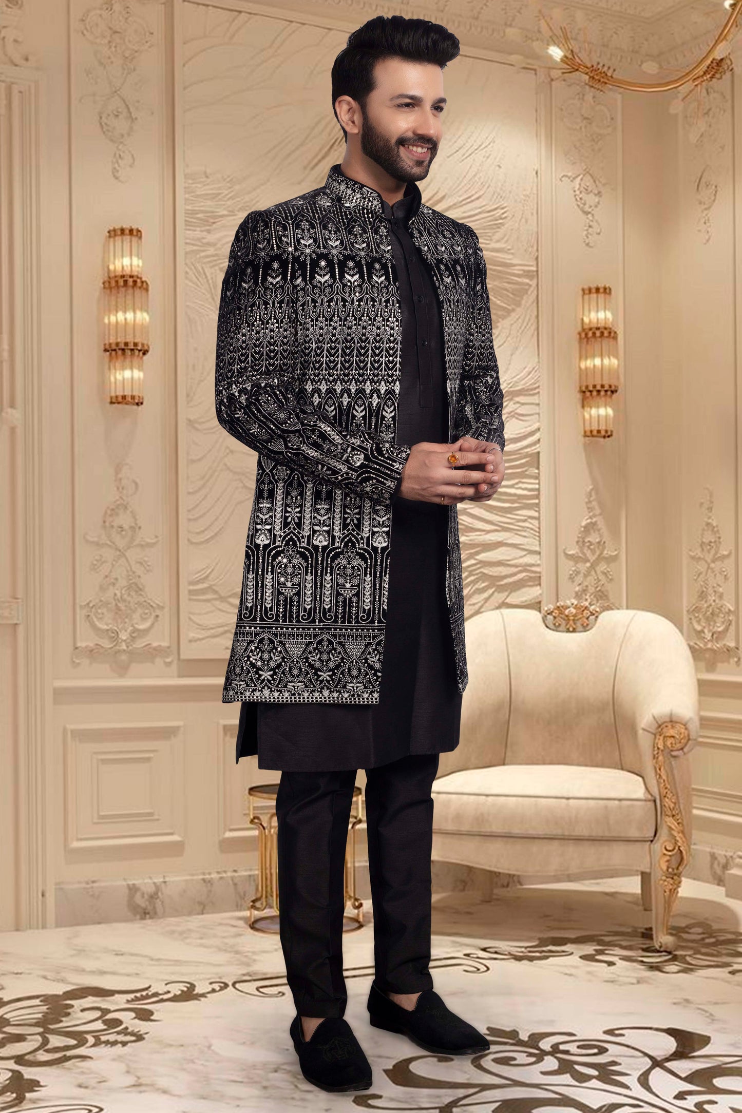 Mens Sherwani-  U2-S340