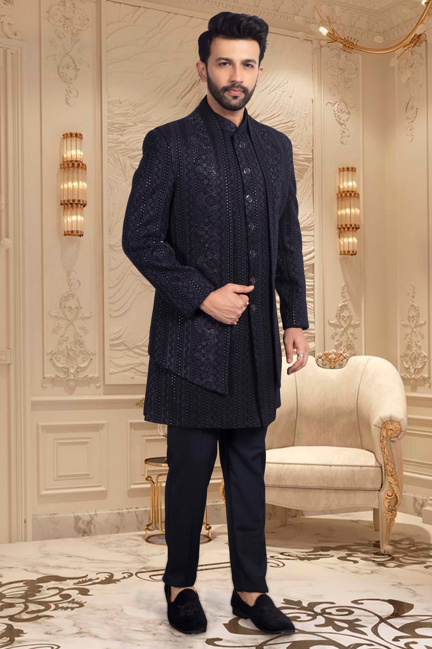 Mens Sherwani-  U2-S354