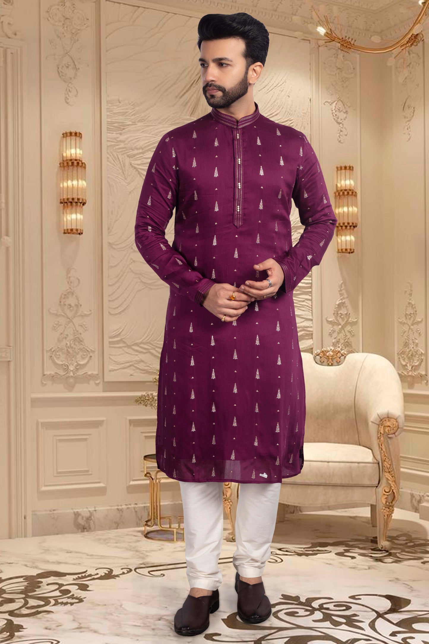 Groomsmen Kurta Pajama Sample- U2S364