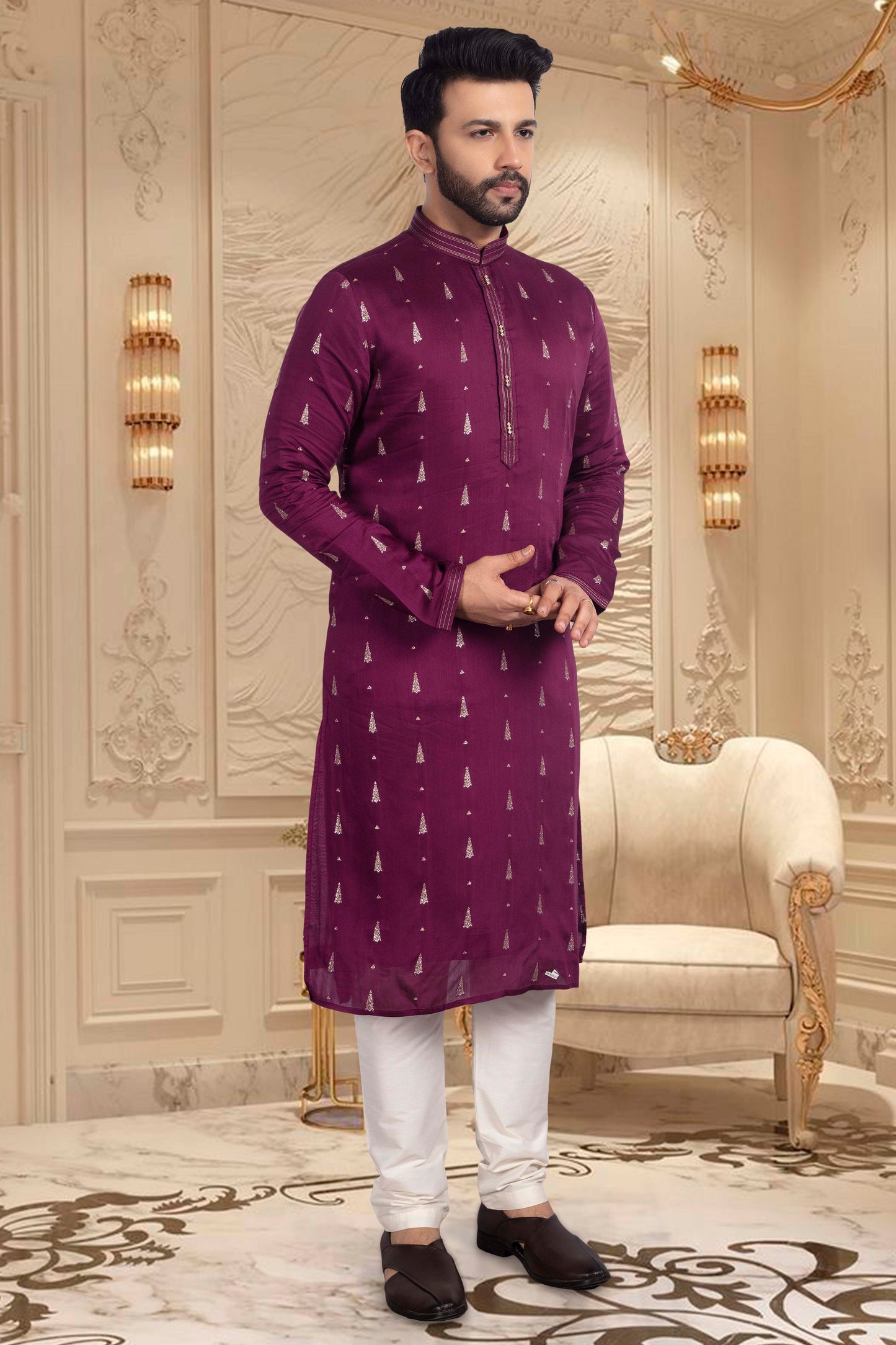 Groomsmen Kurta Pajama Sample- U2S364