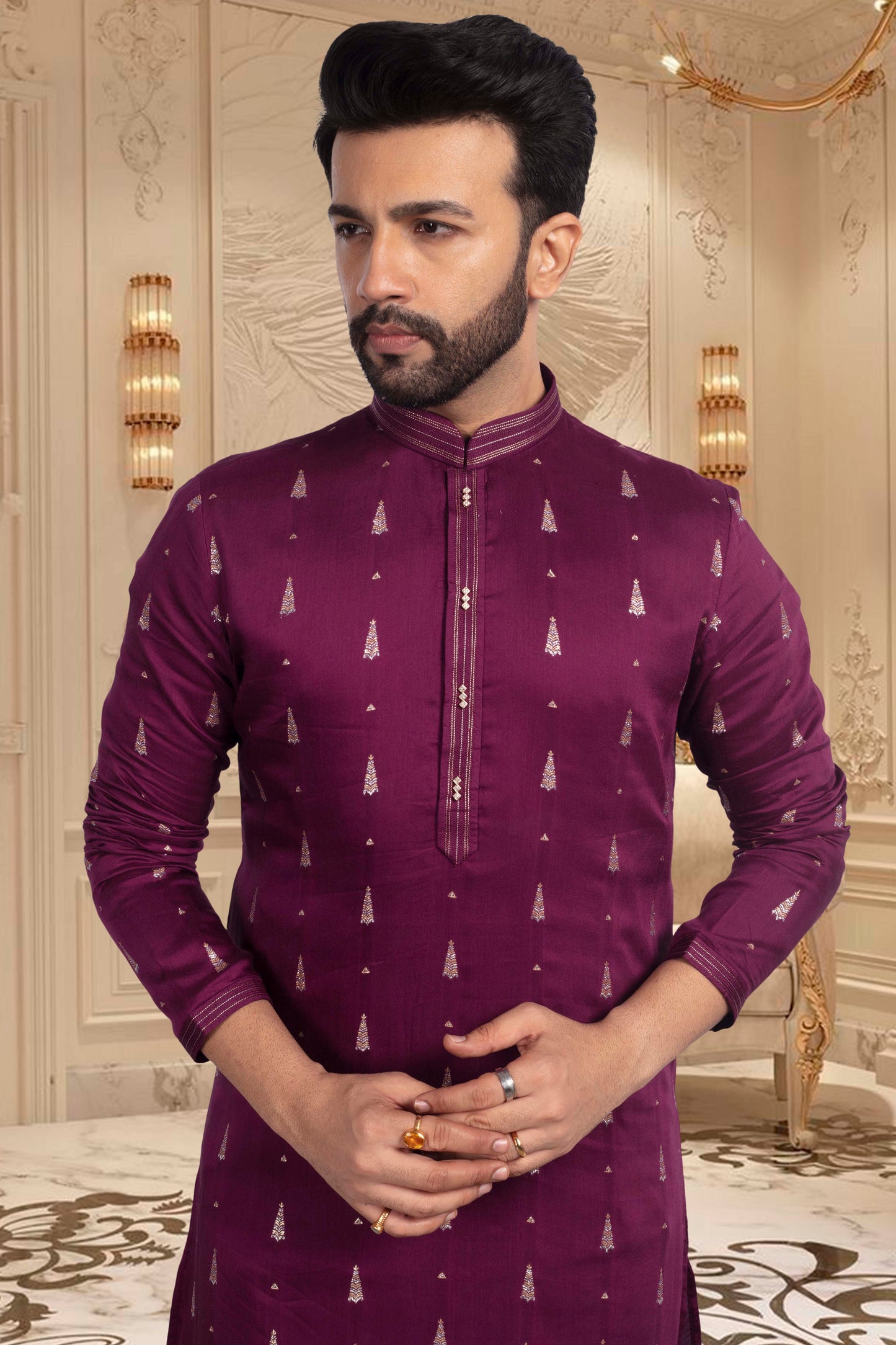 Groomsmen Kurta Pajama Sample- U2S364