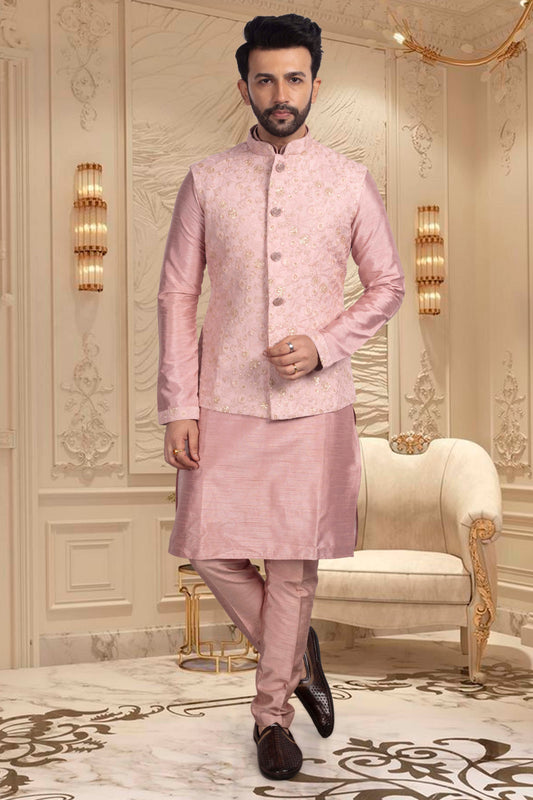 Groomsmen Kurta with vest sample- U2S356