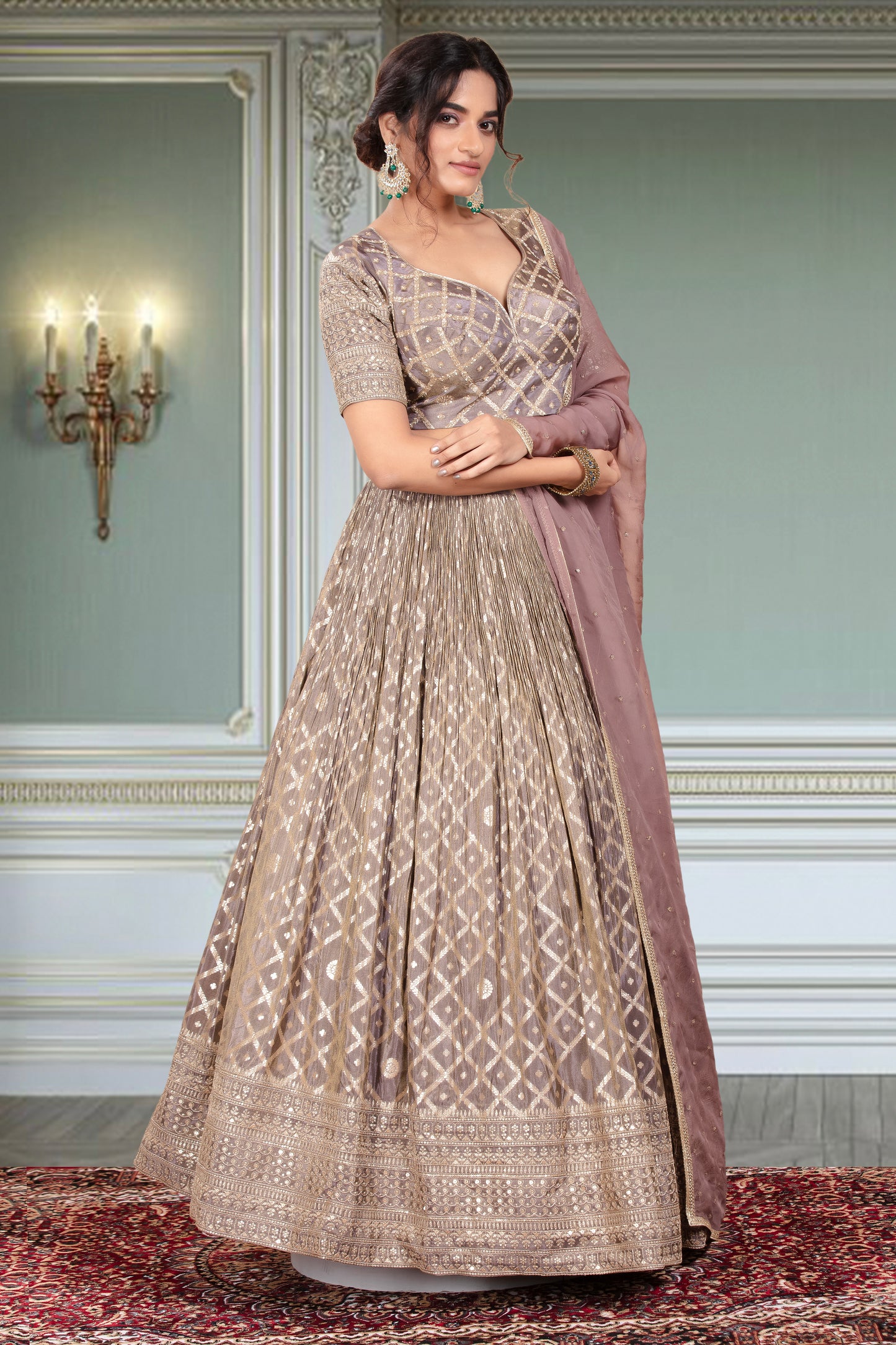 Party Wear Lehenga D-344