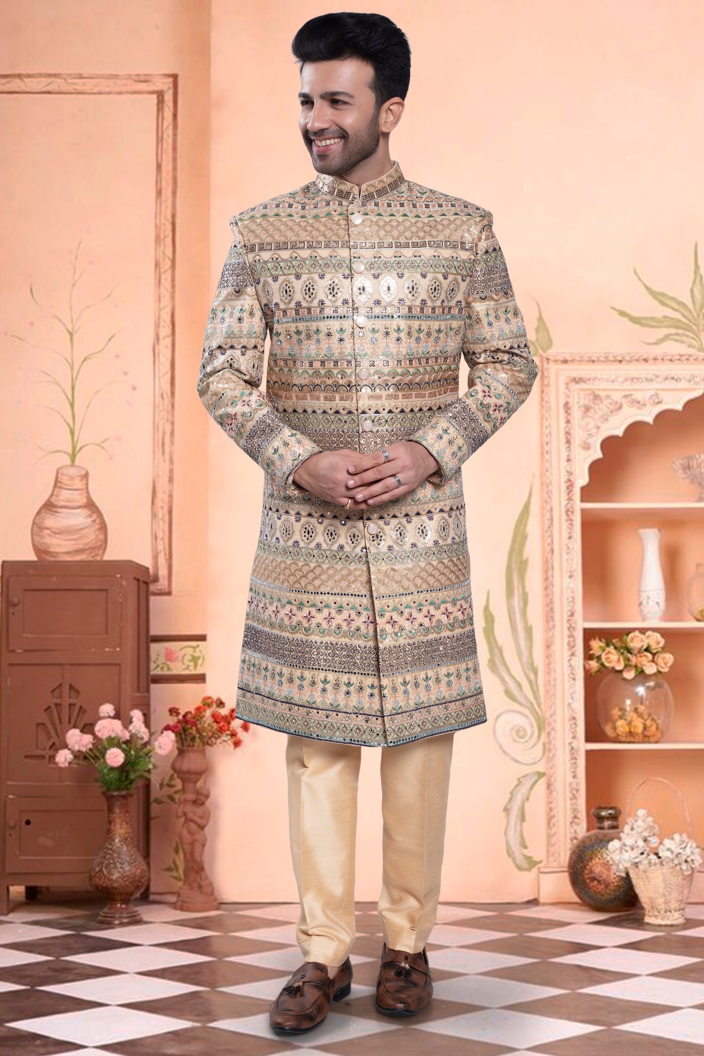 Mens Sherwani- I09-S04