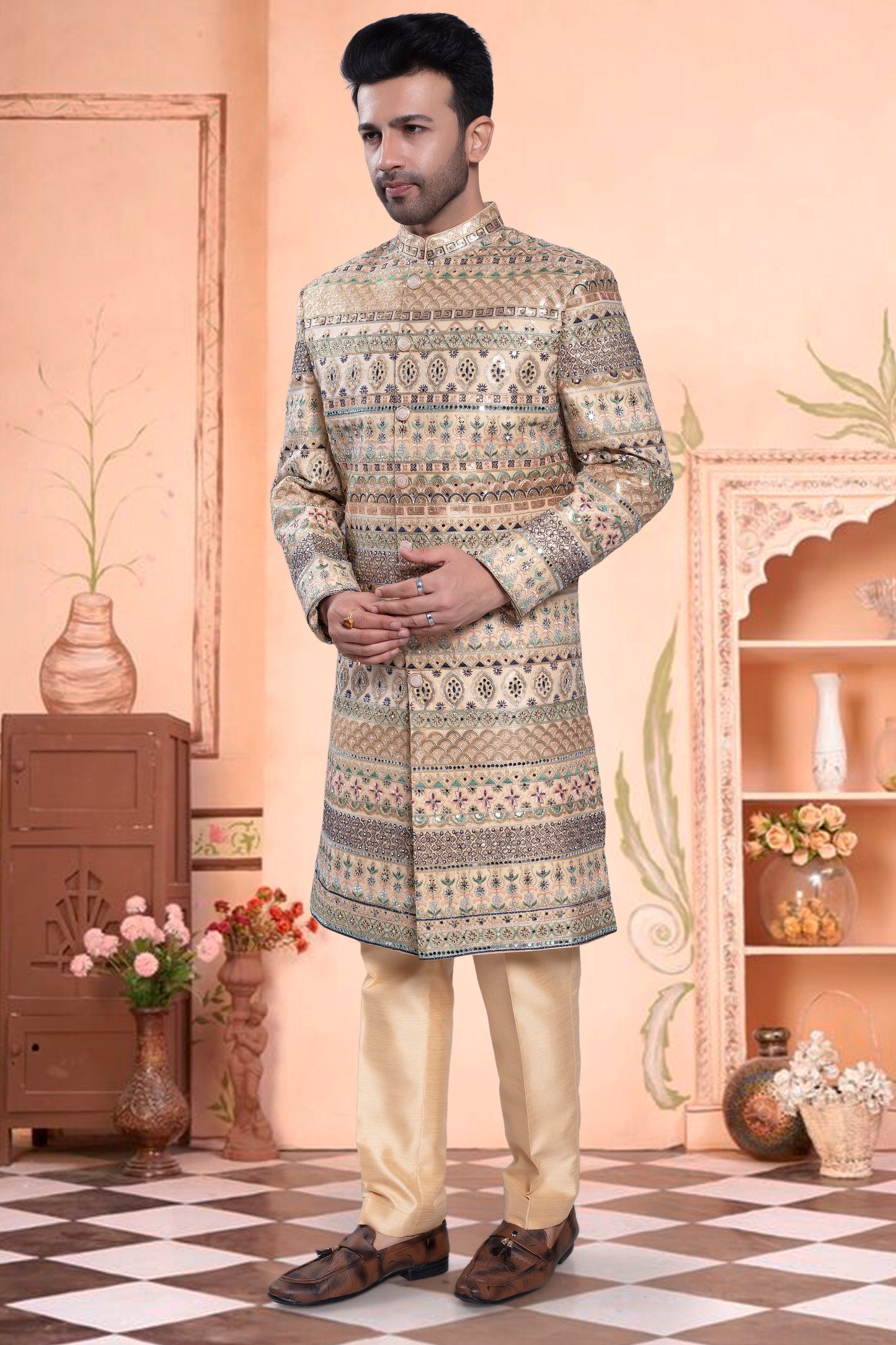 Mens Sherwani- I09-S04