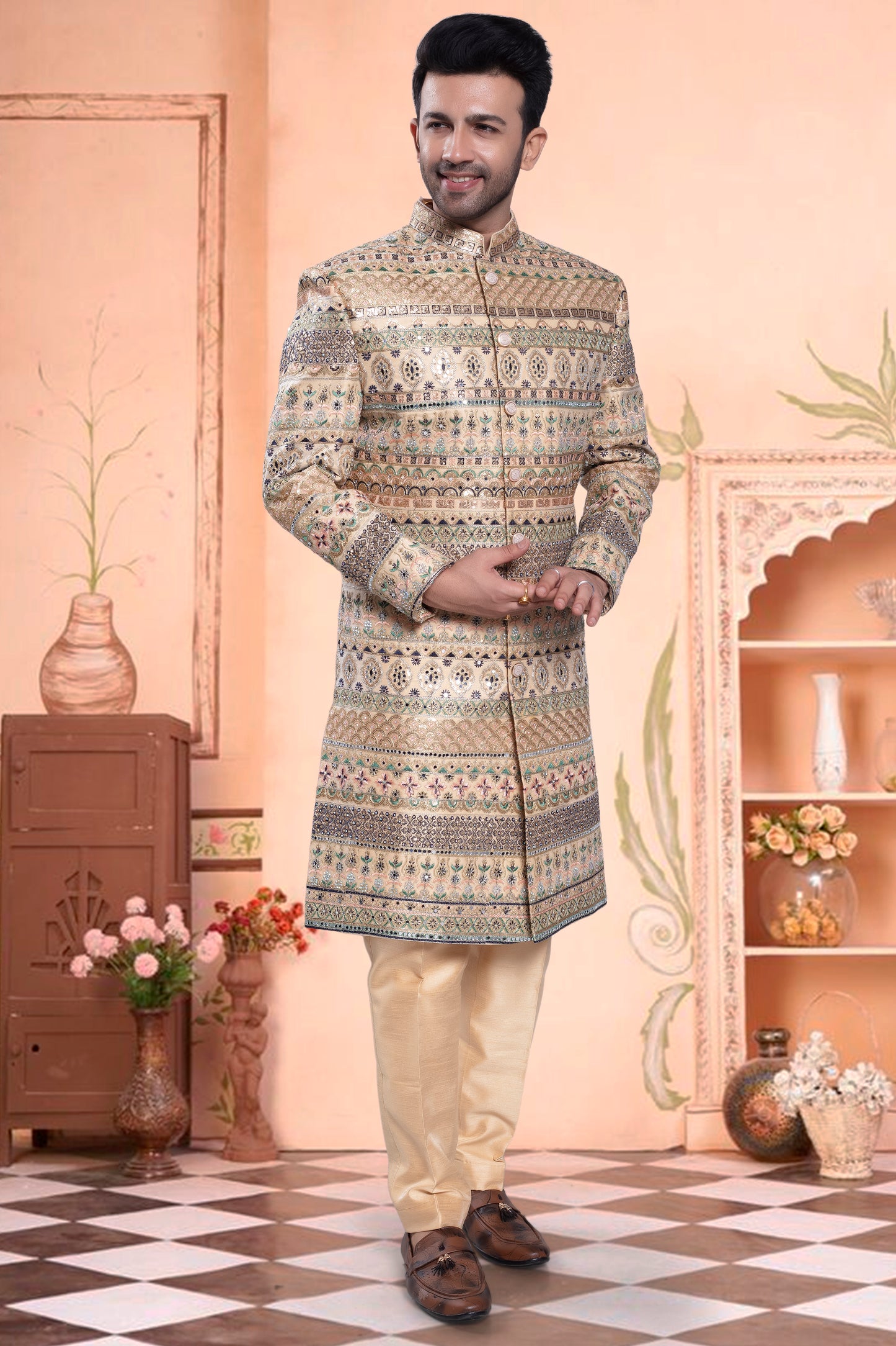 Mens Sherwani- I09-S04