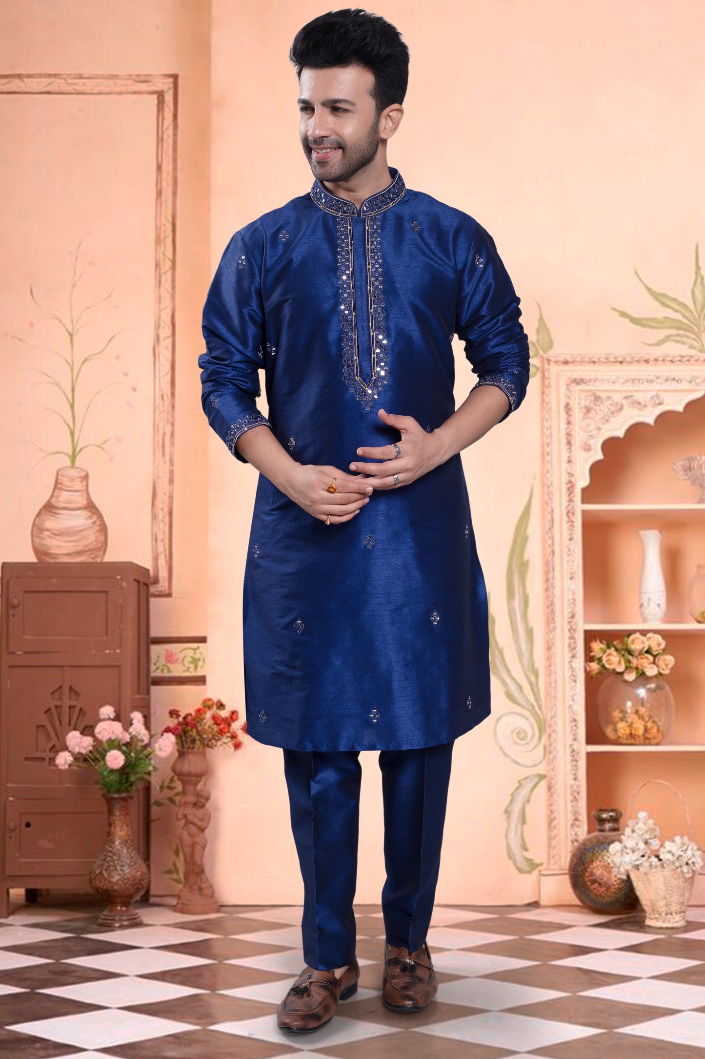 Mens Led Kurta Pajama J17-S219