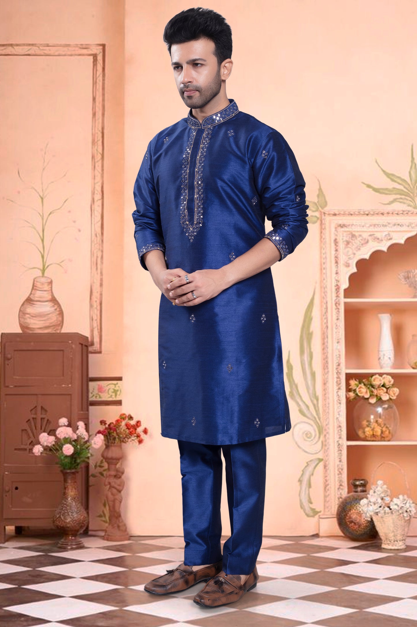 Mens Led Kurta Pajama J17-S219