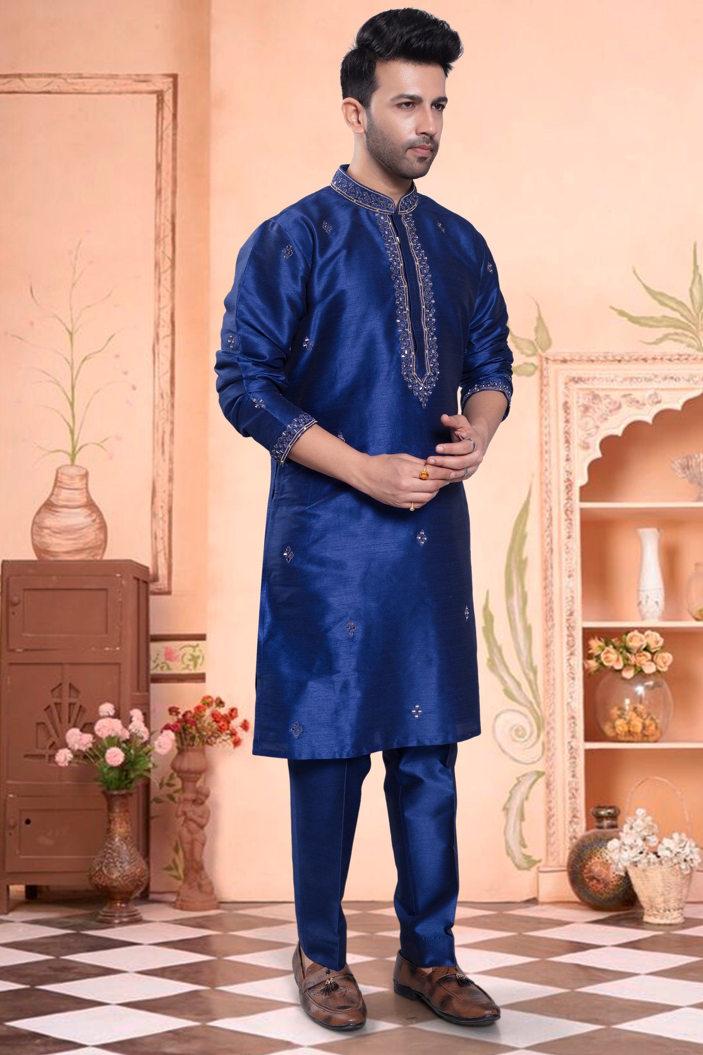 Mens Led Kurta Pajama J17-S219