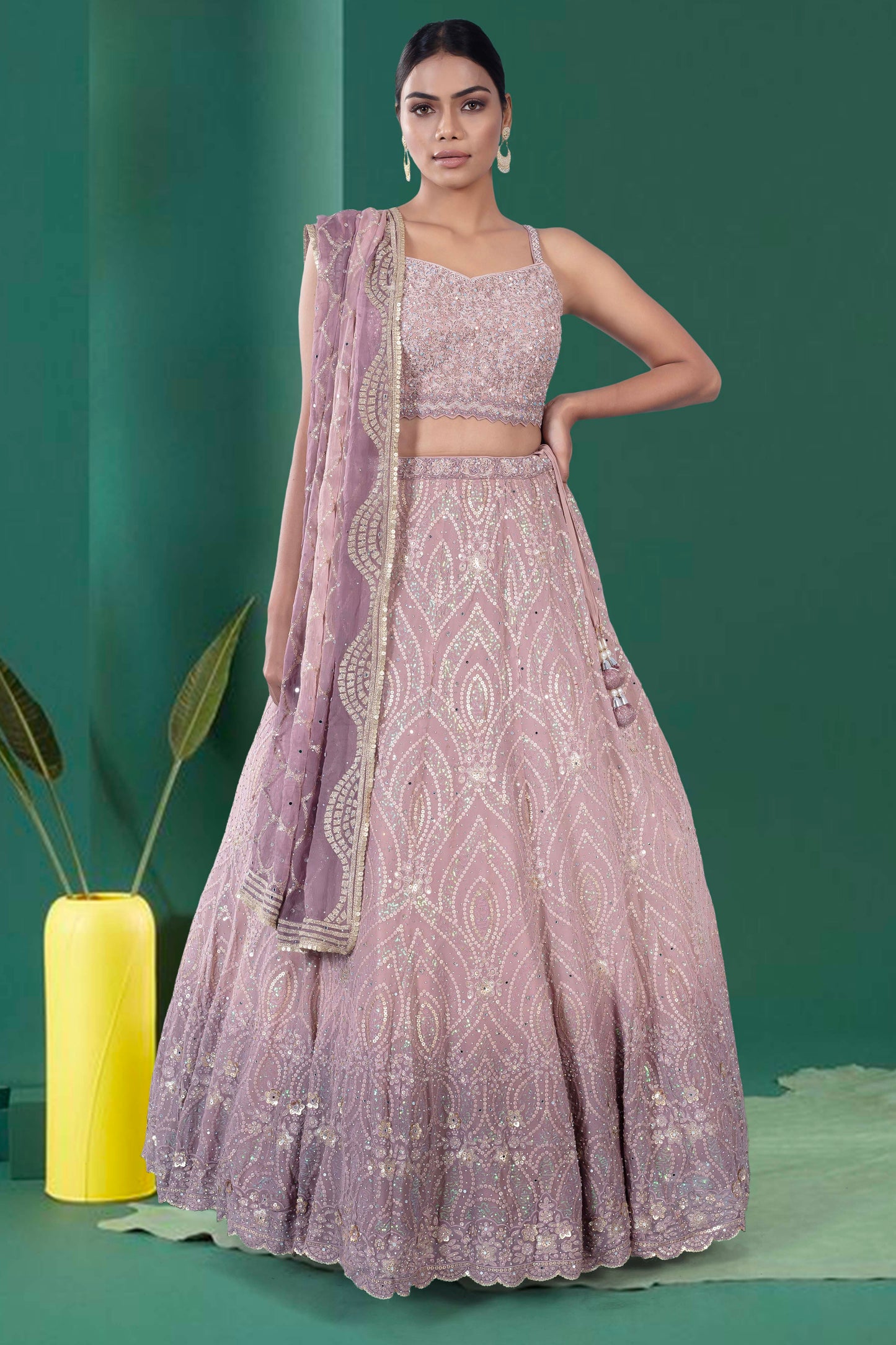 Party Wear Lehenga D-310