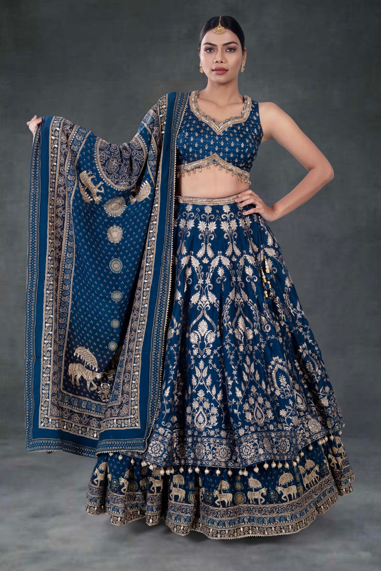 Party Wear Lehenga D-348