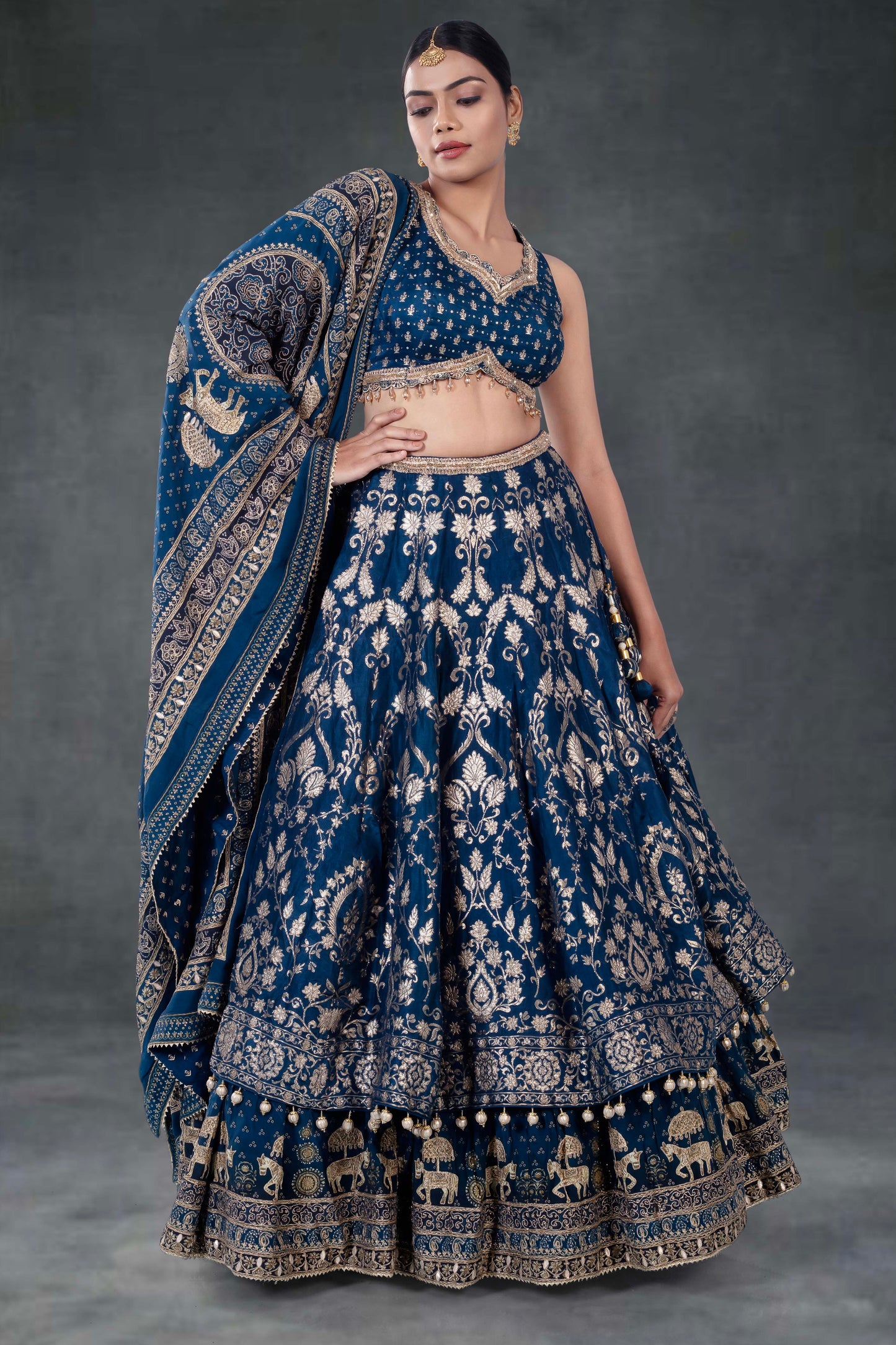 Party Wear Lehenga D-348