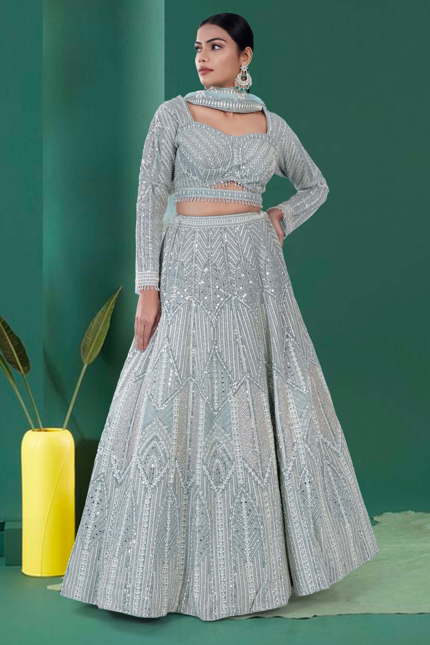 Party Wear Lehenga D-317