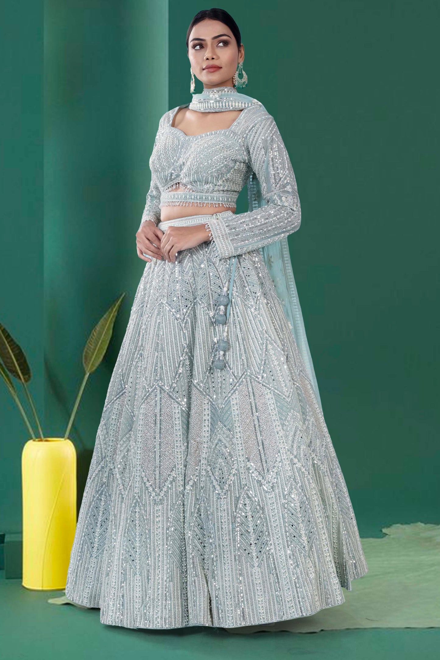 Party Wear Lehenga D-317