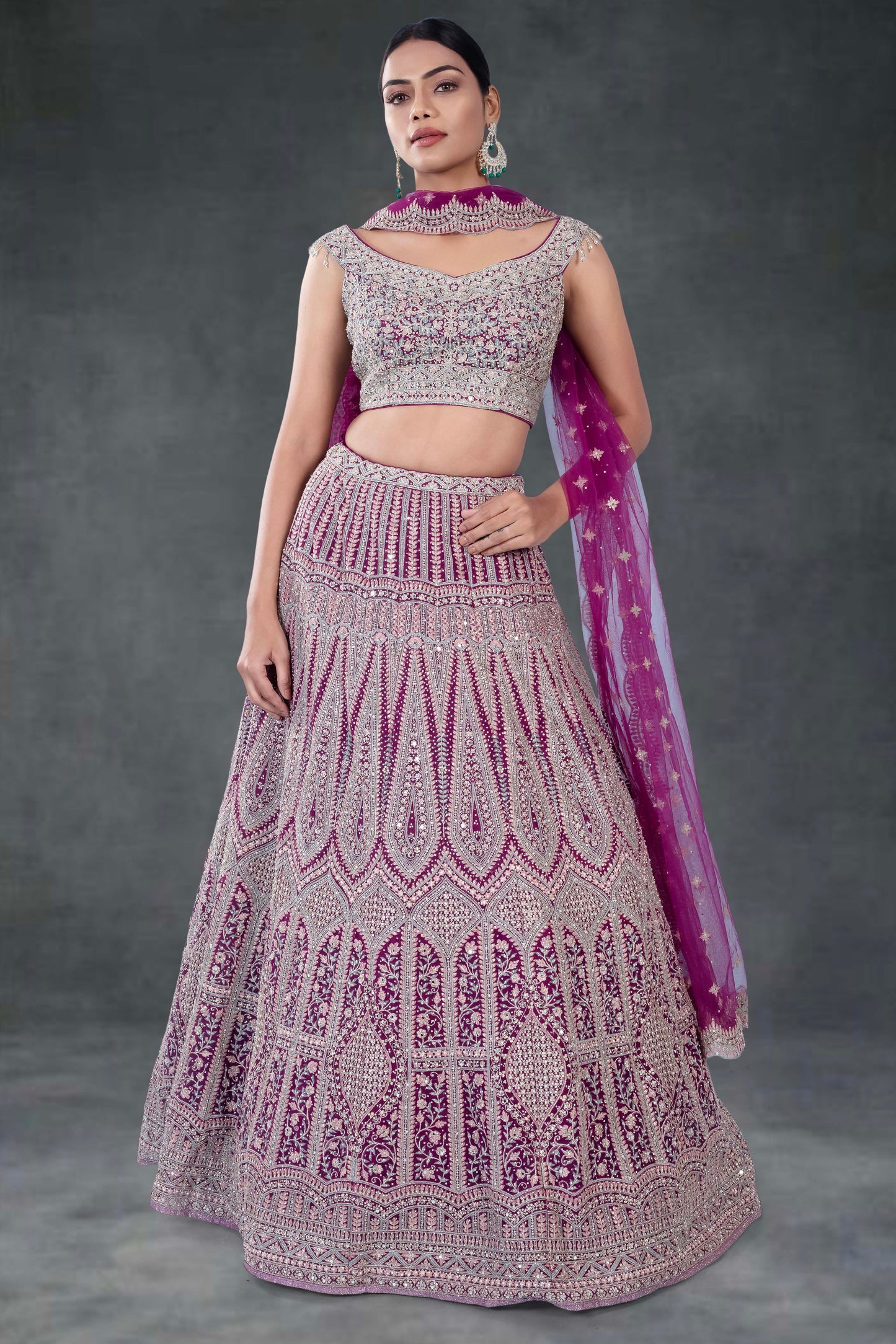 Party Wear Lehenga D-316