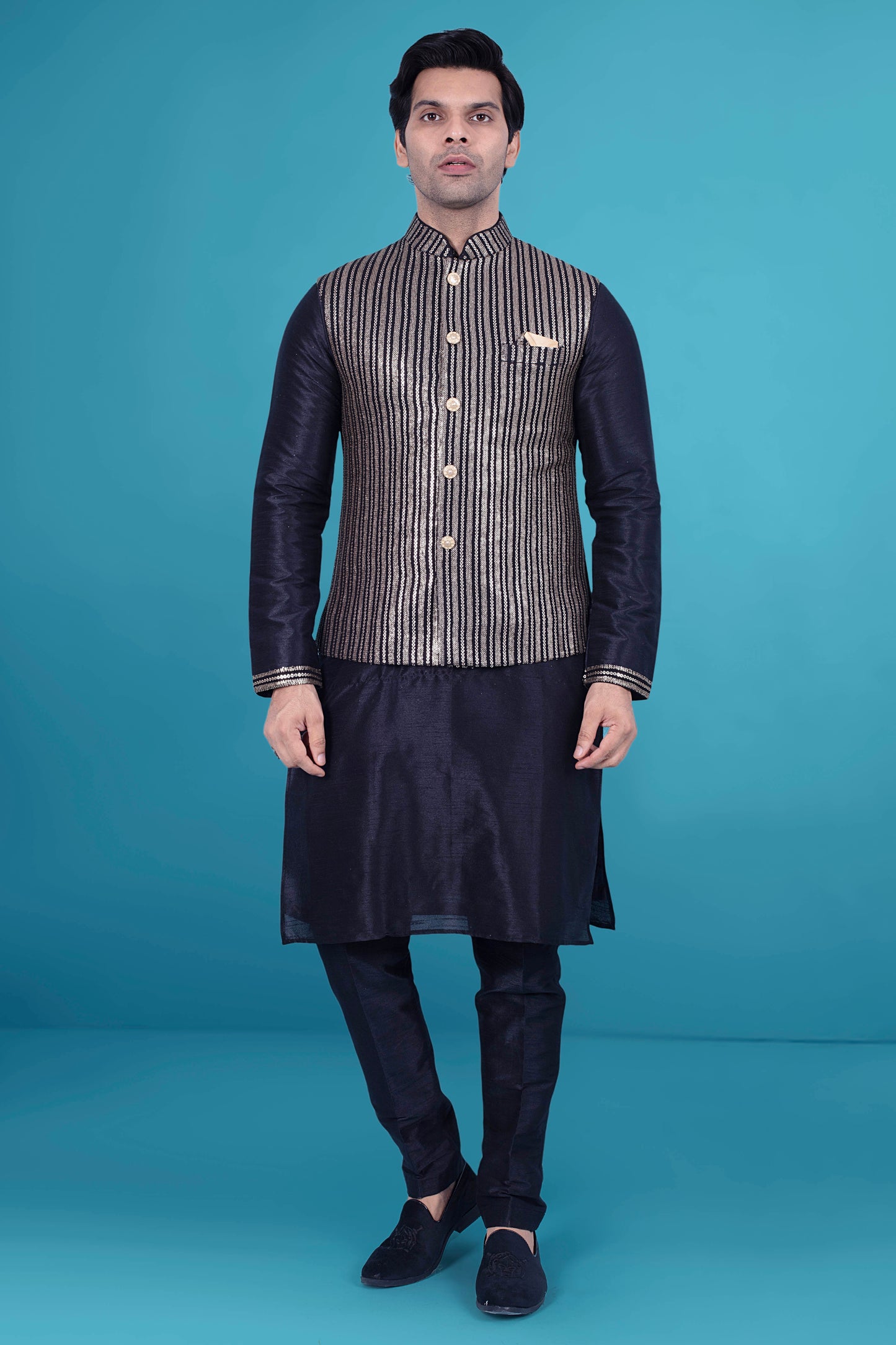 Mens kurta vest J171-N219