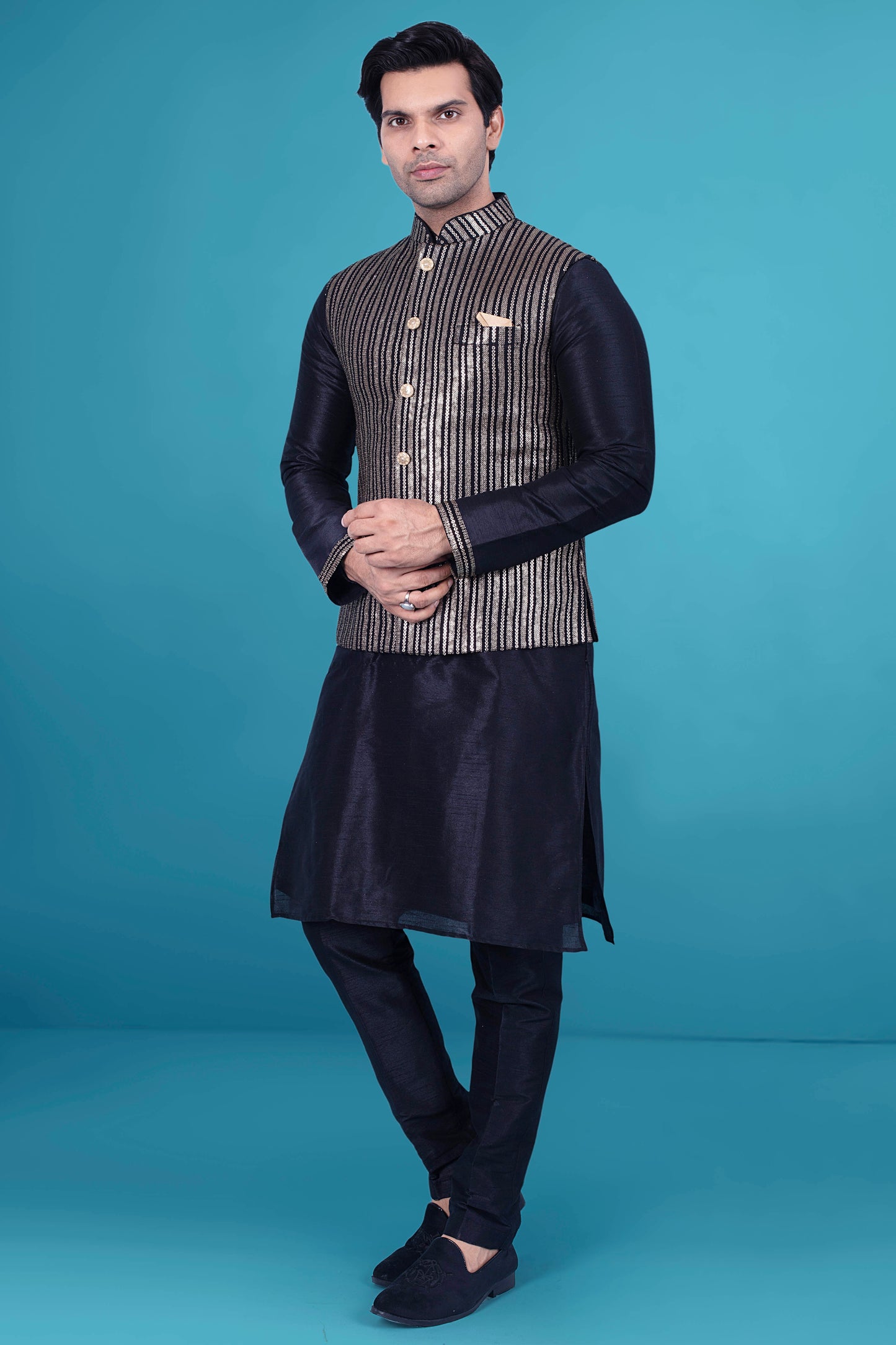 Mens kurta vest J171-N219