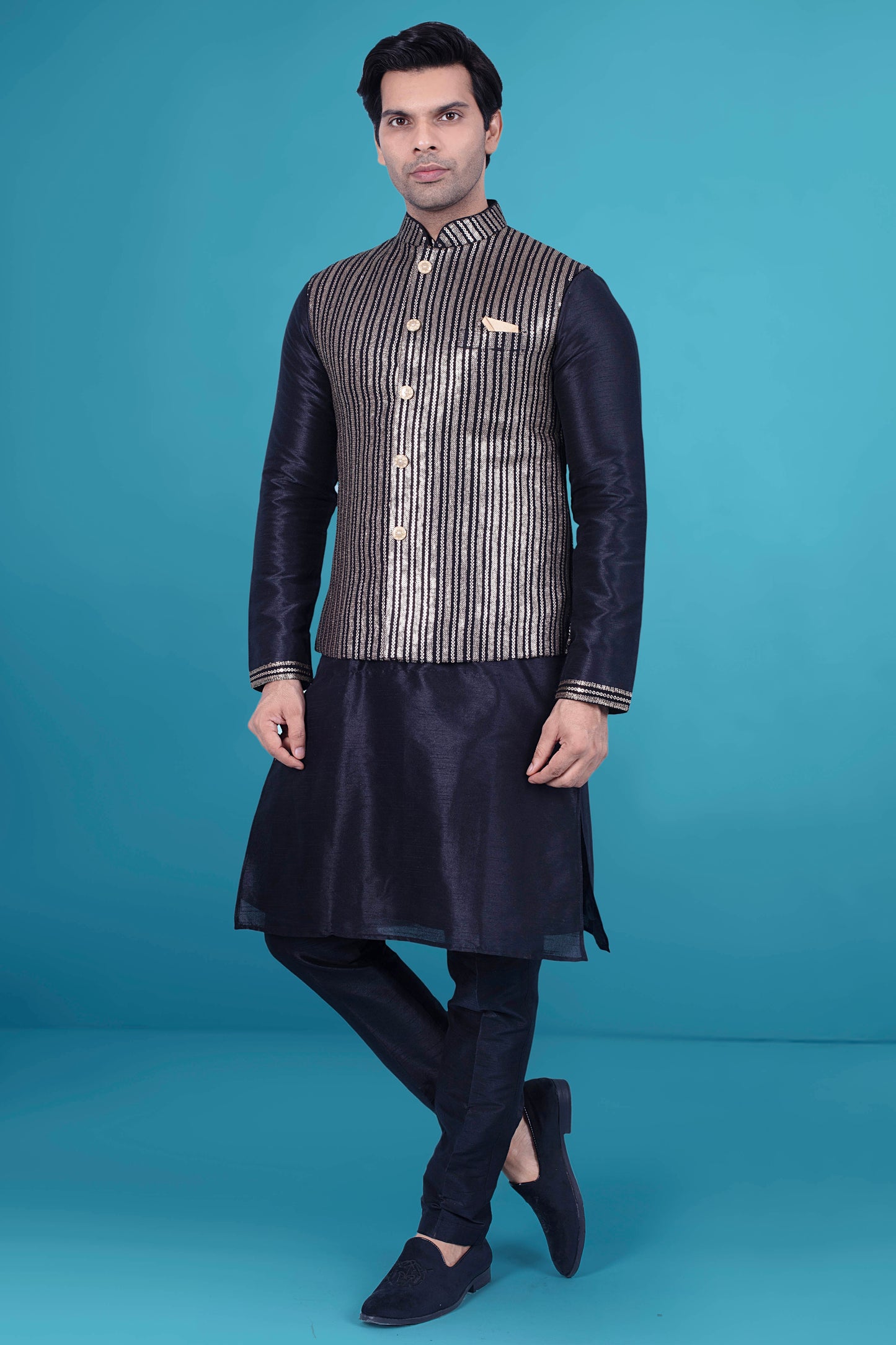 Mens kurta vest J171-N219