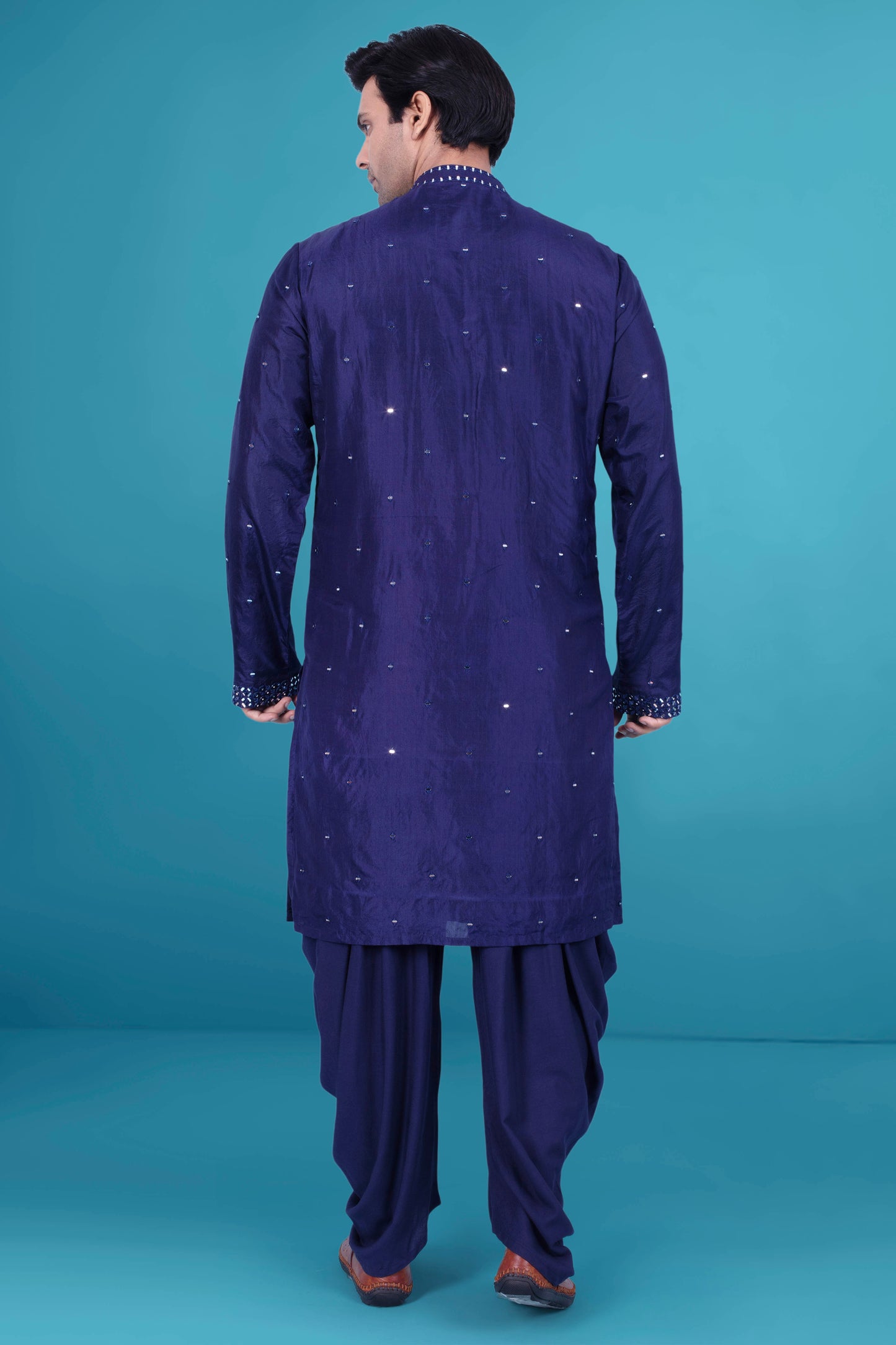 Mens Mirror work Kurta salwarJ171-N216