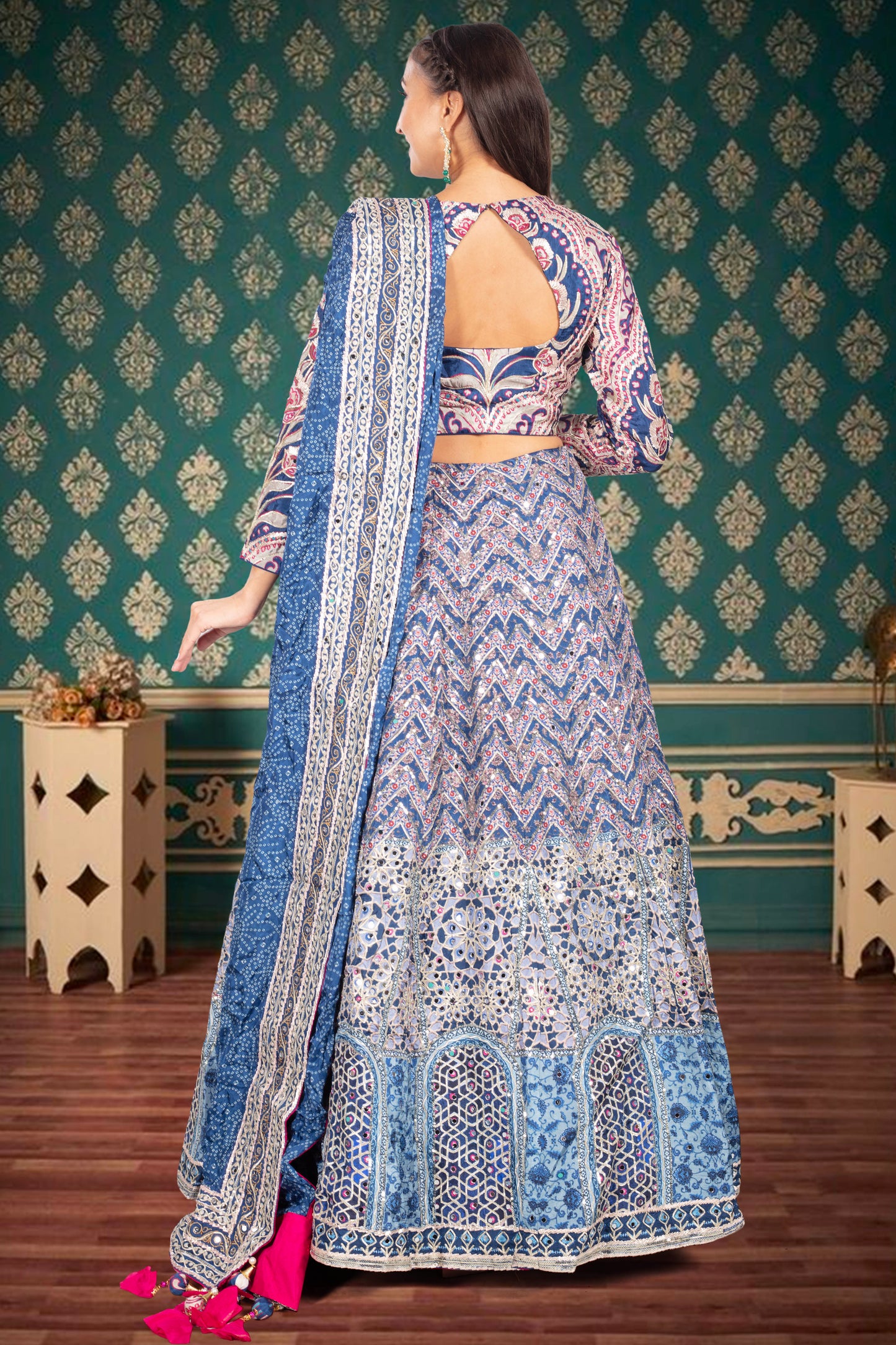 Party Wear Lehenga D-341