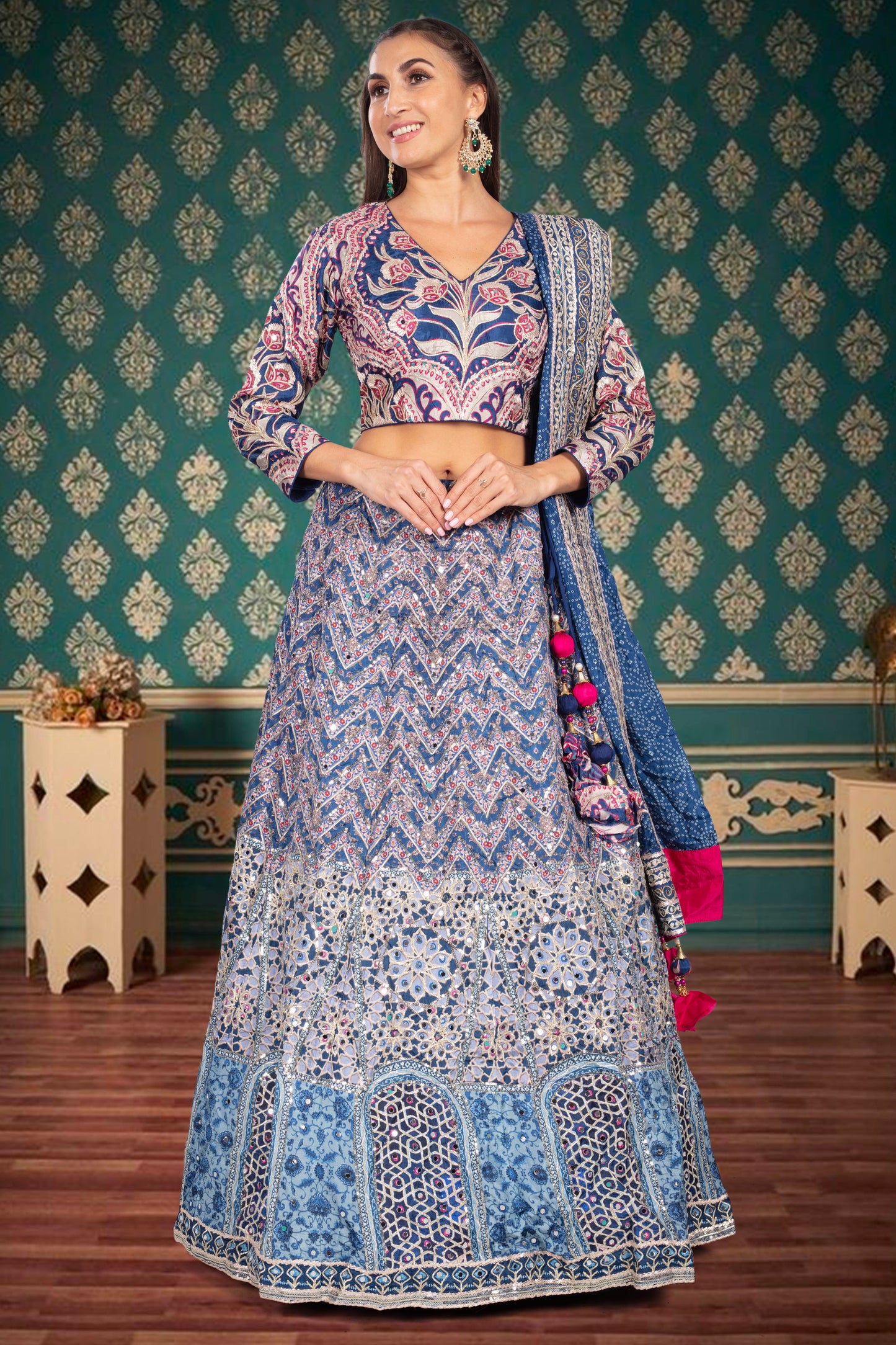 Party Wear Lehenga D-341