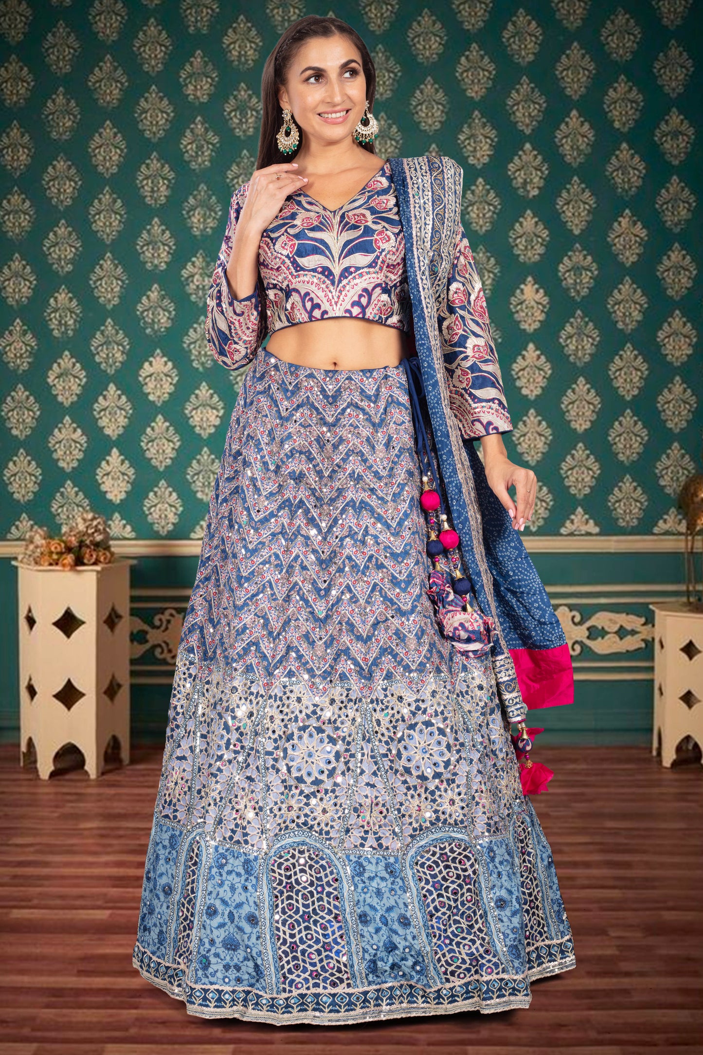 Party Wear Lehenga D-341