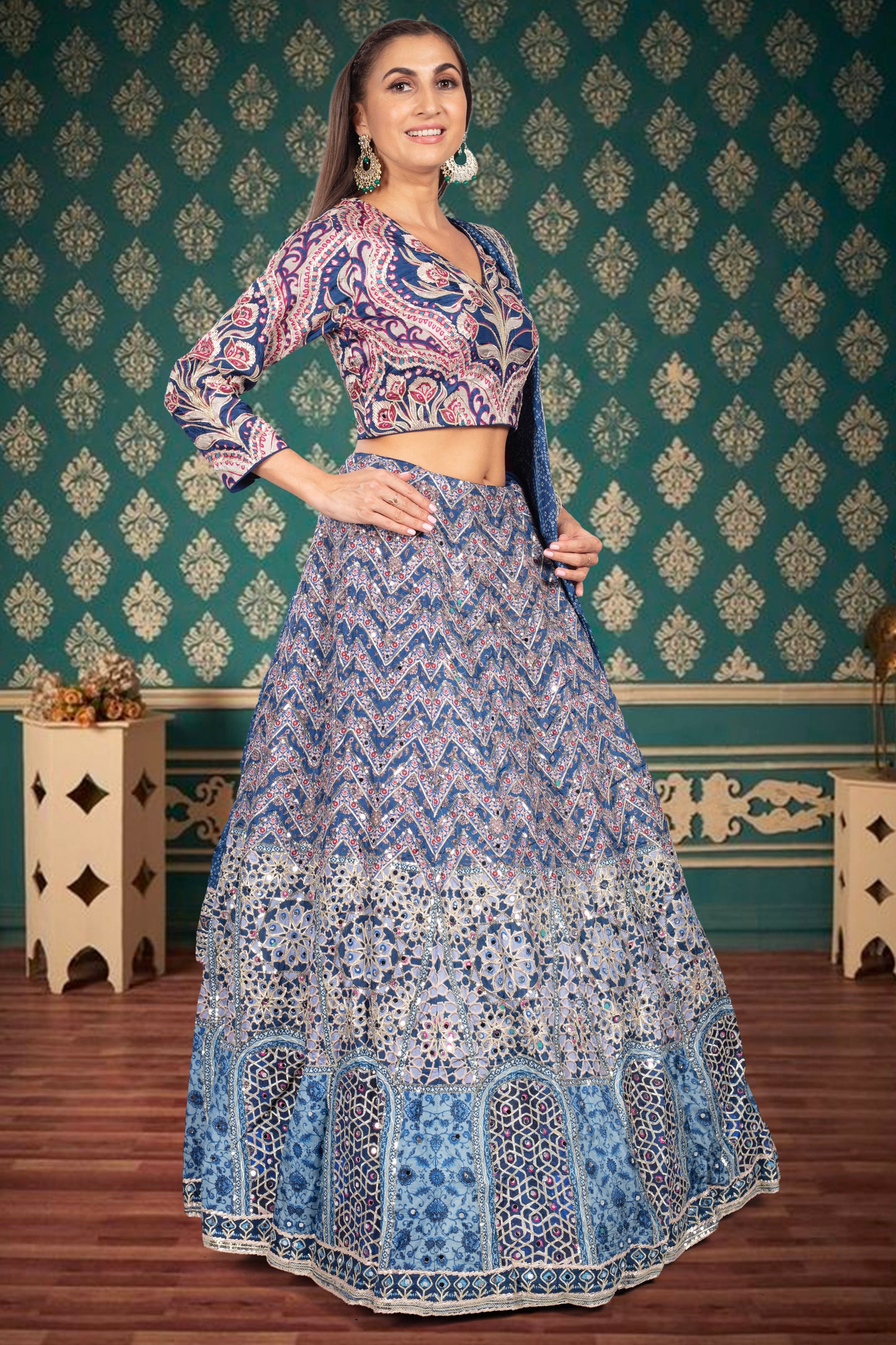 Party Wear Lehenga D-341